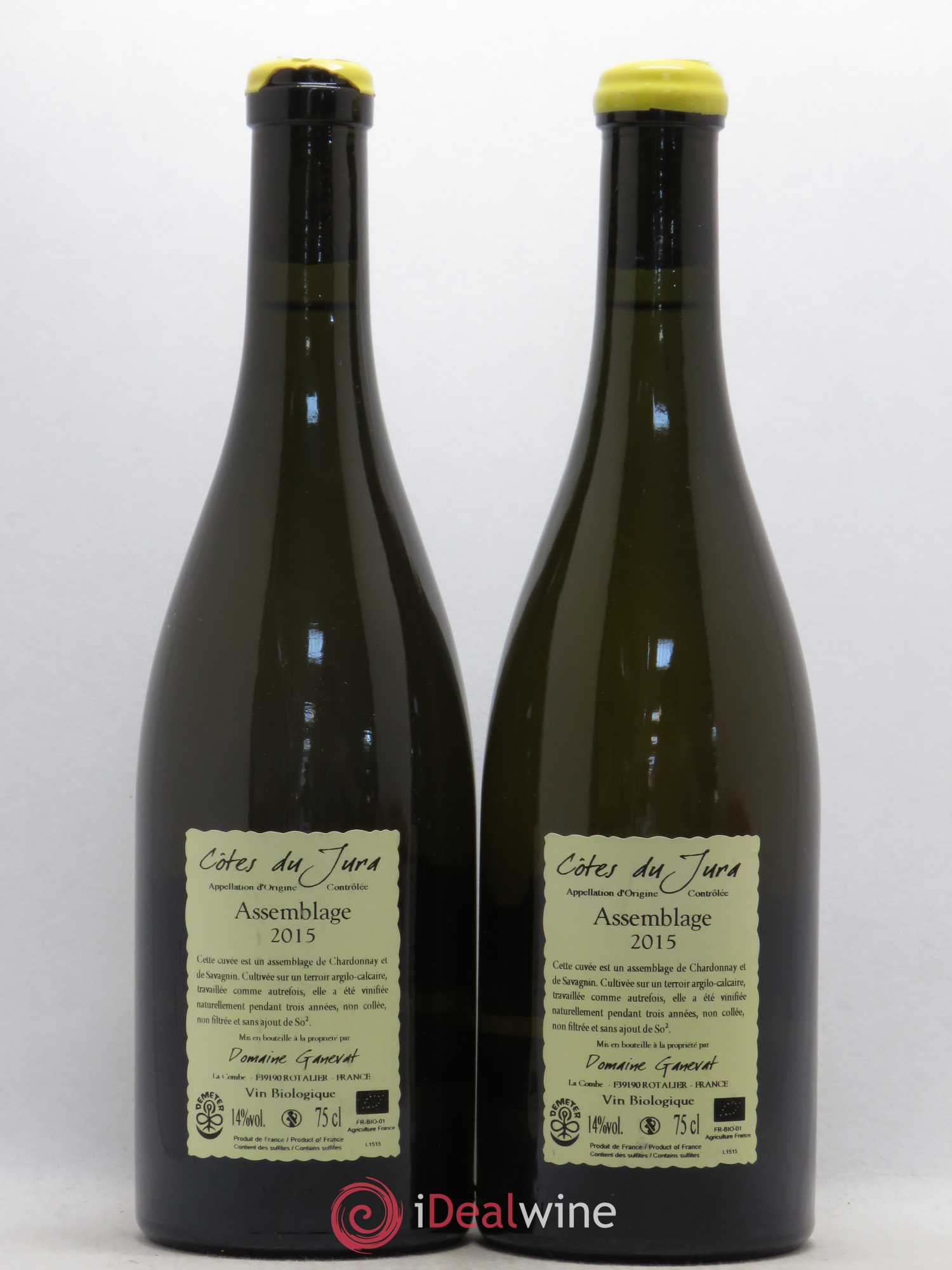 Côtes du Jura Cuvée Orégane Jean-François Ganevat (Domaine) 2015 - Lot de 2 bouteilles - 1