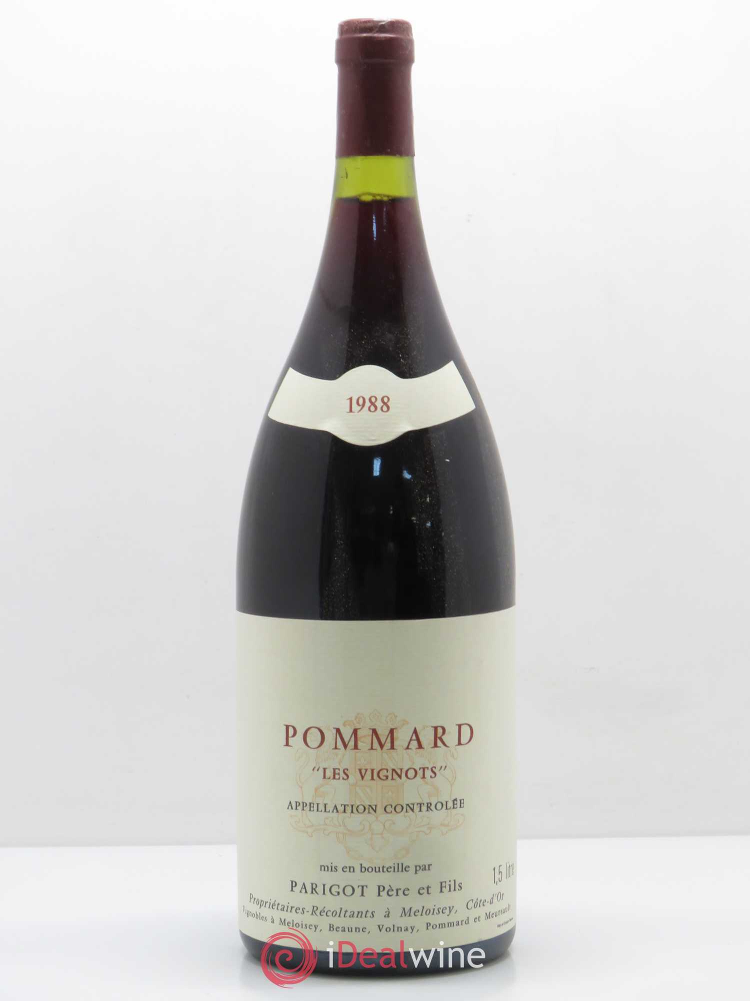 Pommard Les Vignots Domaine Parigot Pere et Fils 1988 - Posten von 1 Magnum - 0