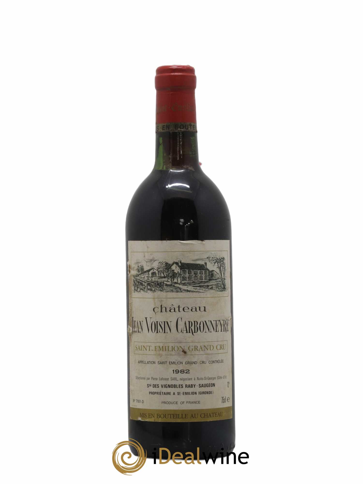 Saint-Émilion Grand Cru Chateau Jean Voisin Carboneyre 1982 - Posten von 1 Flasche - 0