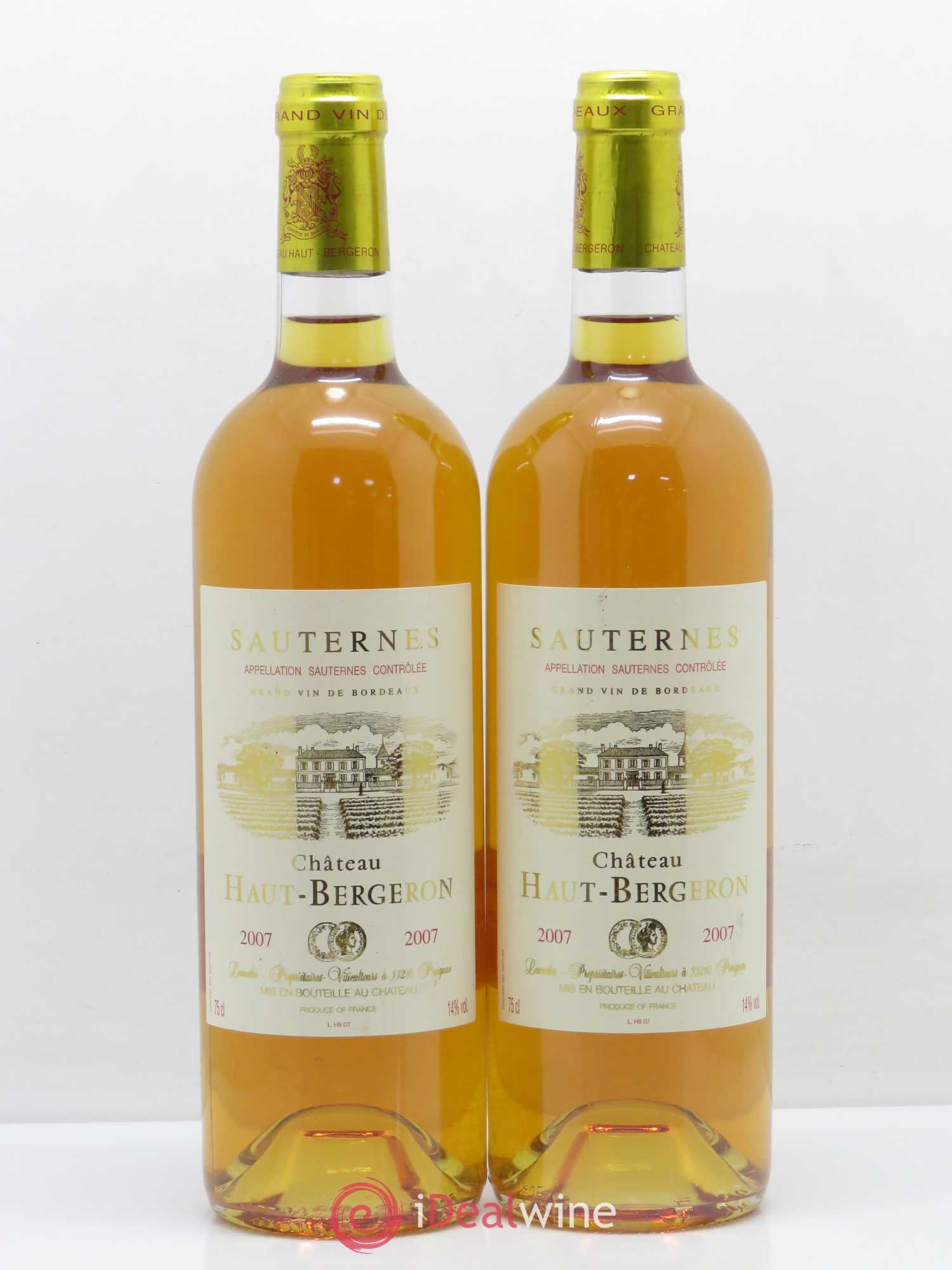 Château Haut-Bergeron 2007 - Posten von 2 Flaschen - 0