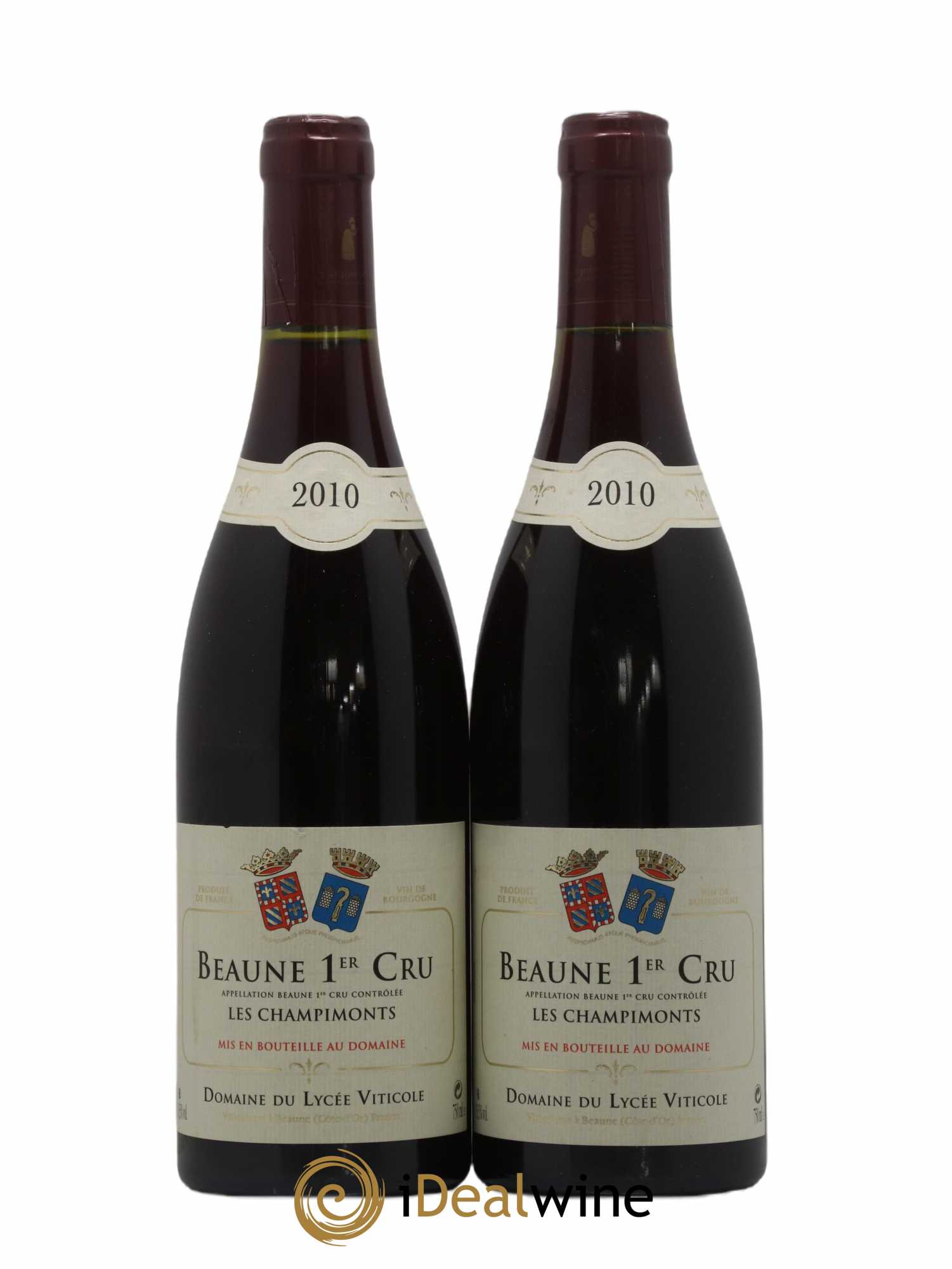 Beaune 1er Cru Les Champimonts Domaine Du Lycee Viticole 2010 - Posten von 2 Flaschen - 0