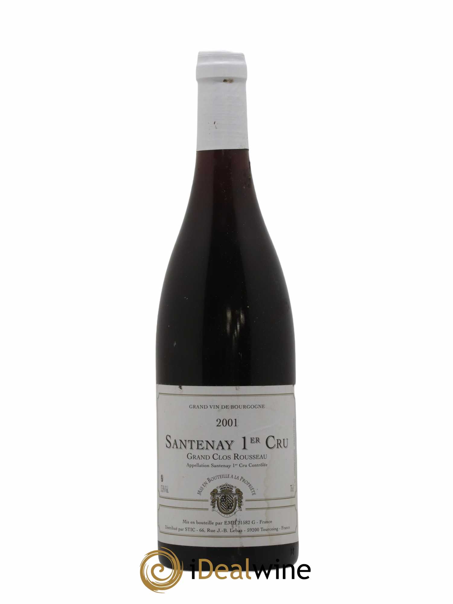 Santenay 1er Cru Grand Clos Rousseau Emb 2001 - Lot de 1 bouteille - 0