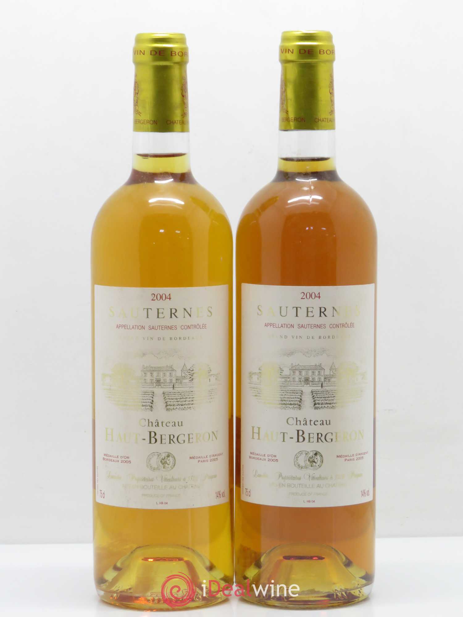 Château Haut-Bergeron 2004 - Lotto di 2 bottiglie - 0