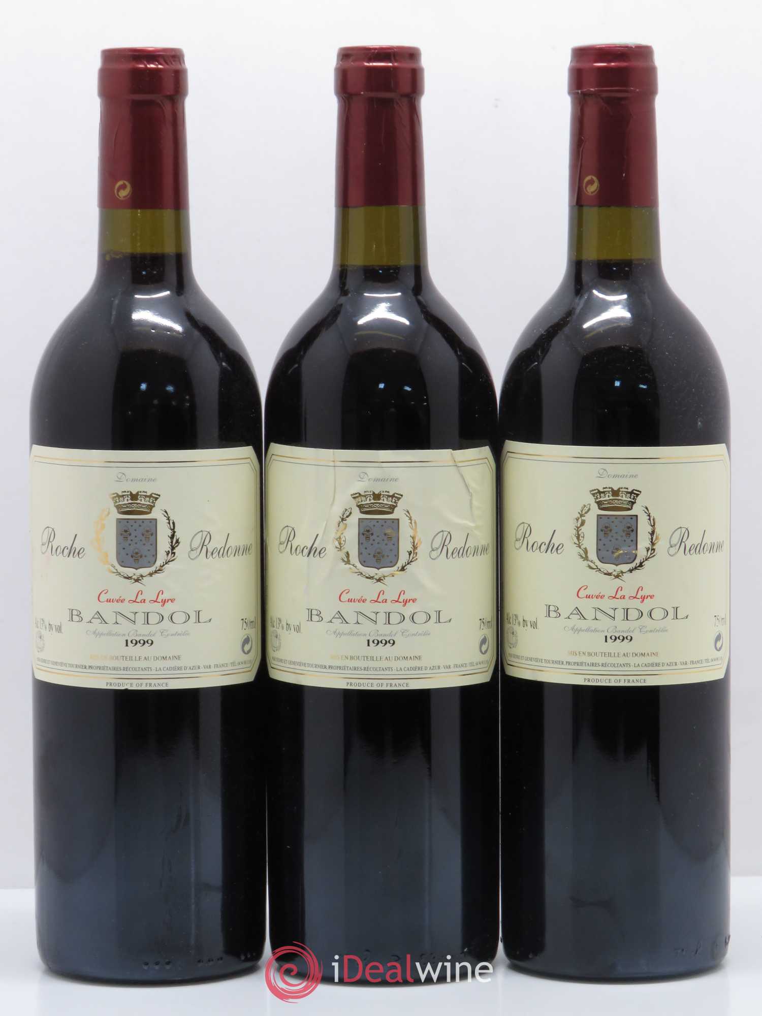 Bandol Roche Redonne cuvée la lyre 1999 - Posten von 6 Flaschen - 2