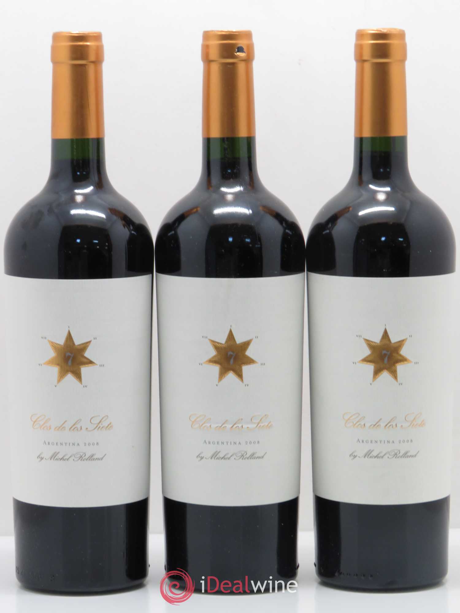 Vins Etrangers Argentina Vista Flores Clos de los Siete by Michel Rolland 2008 - Lotto di 3 bottiglie - 0