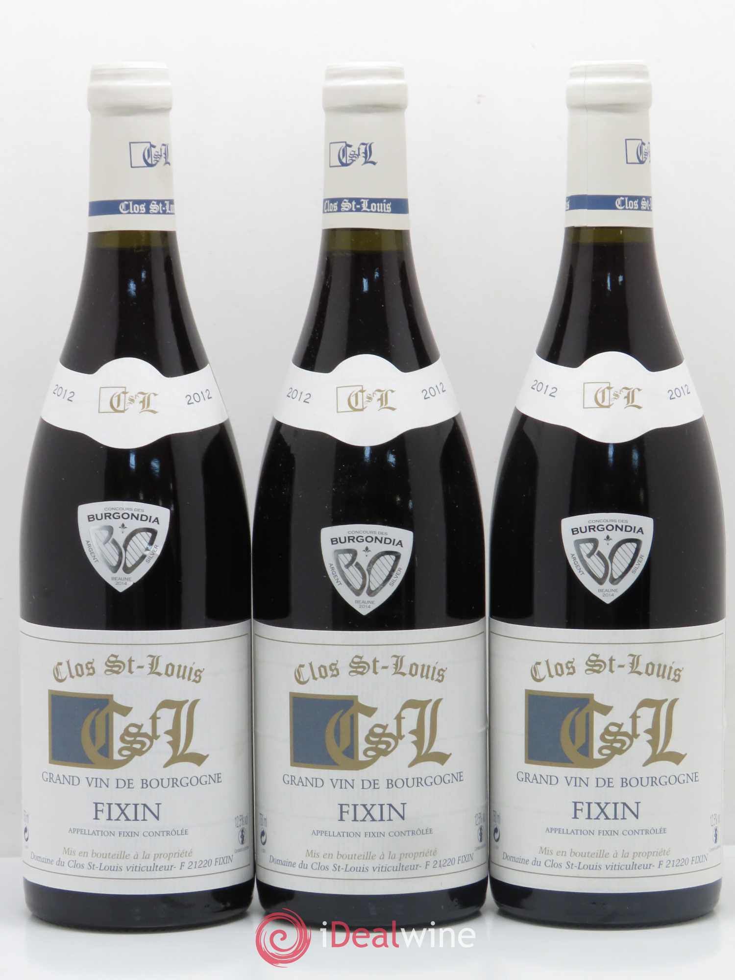 Fixin Domaine Clos Saint Louis 2012 - Posten von 3 Flaschen - 0