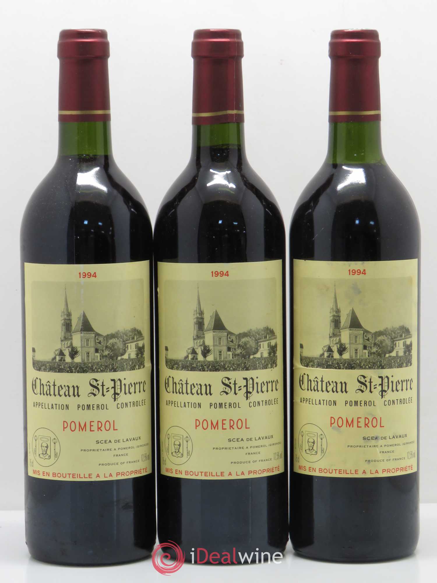 Château Saint-Pierre Pomerol 1994 - Lot de 3 bouteilles - 0