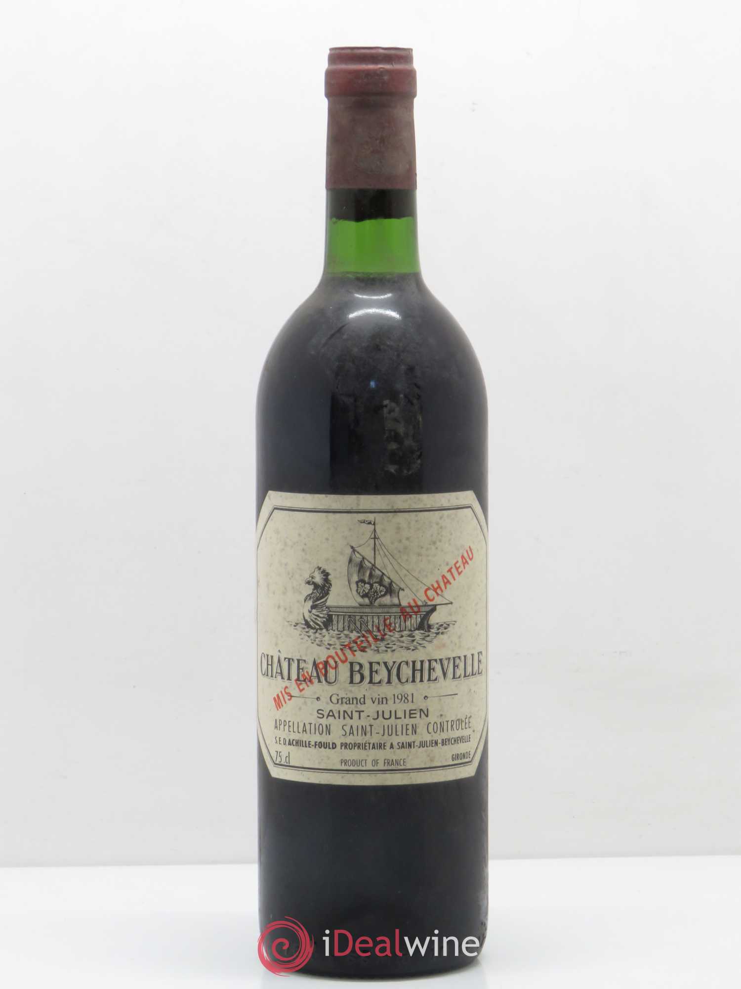 Château Beychevelle 4ème Grand Cru Classé 1981 - Lot de 1 bouteille - 0