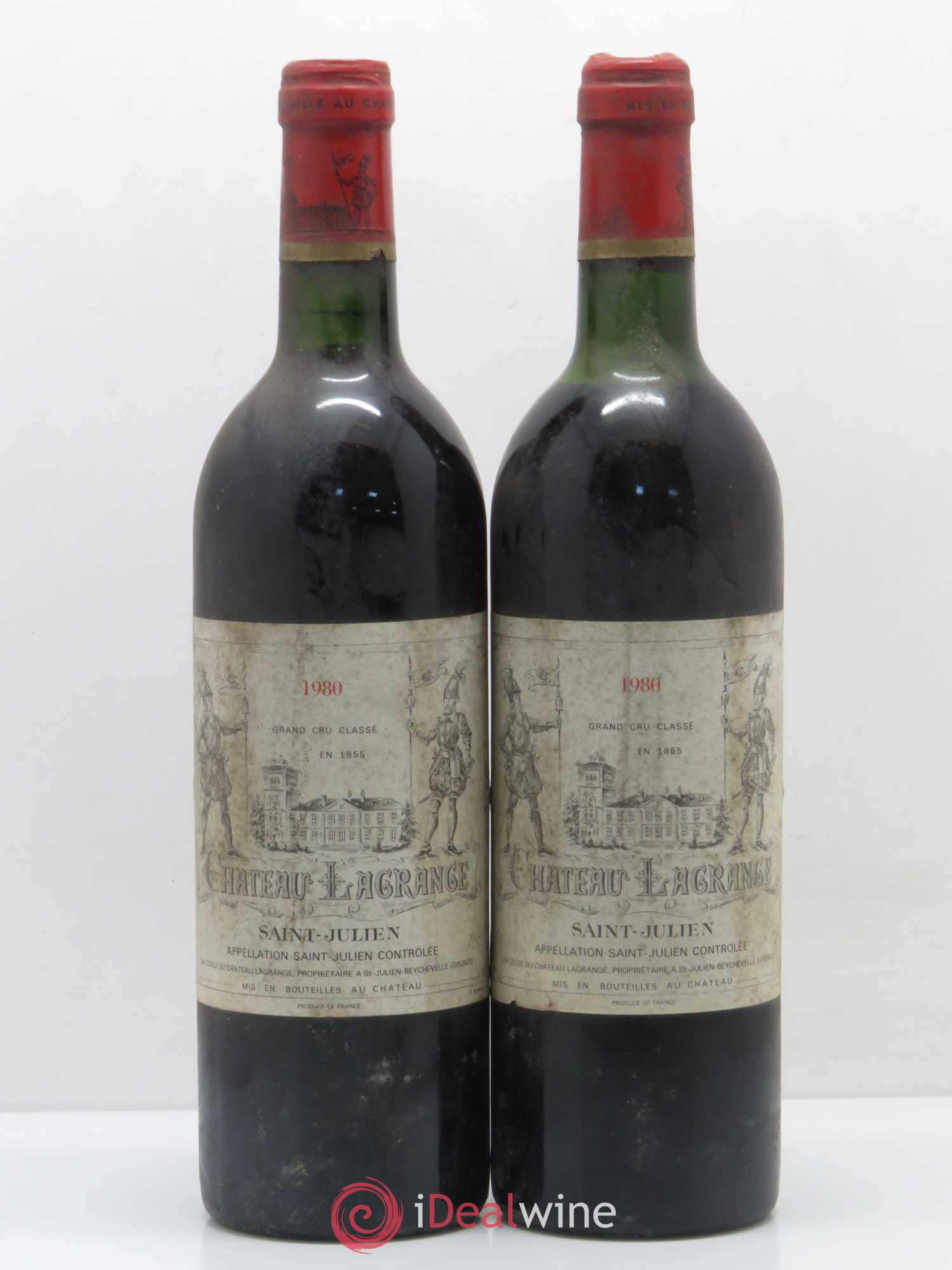 Château Lagrange 3ème Grand Cru Classé 1980 - Lot de 2 bouteilles - 0