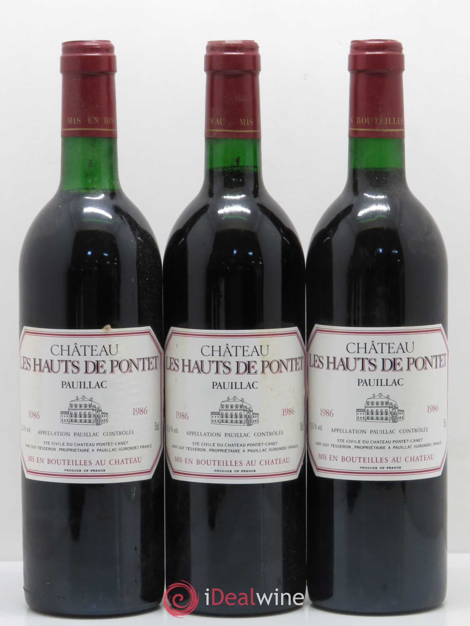 Les Hauts de Pontet-Canet Second Vin 1986 - Lot de 6 bouteilles - 1