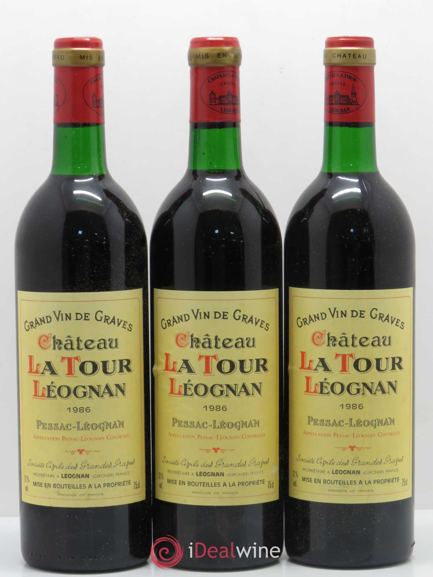 Château Tour Léognan 1986 - Lot de 12 bouteilles - 3