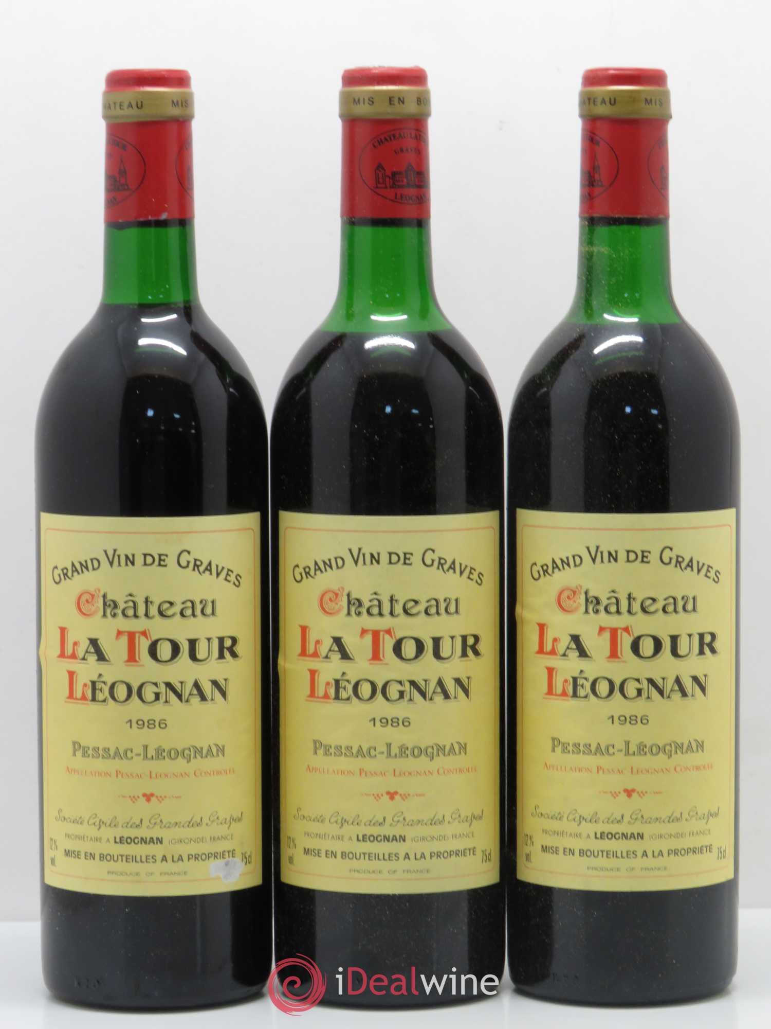 Château Tour Léognan 1986 - Lot de 12 bouteilles - 4