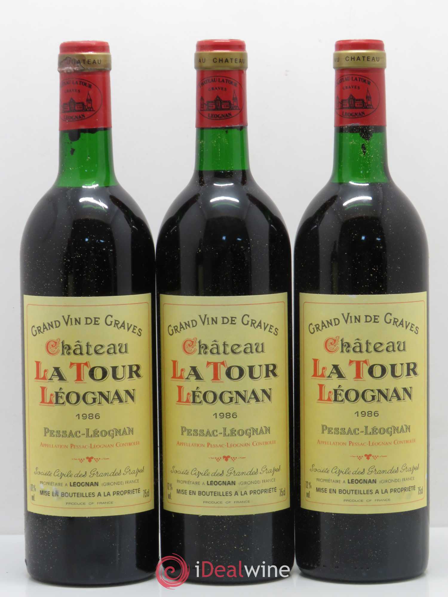Château Tour Léognan 1986 - Lot de 12 bouteilles - 2