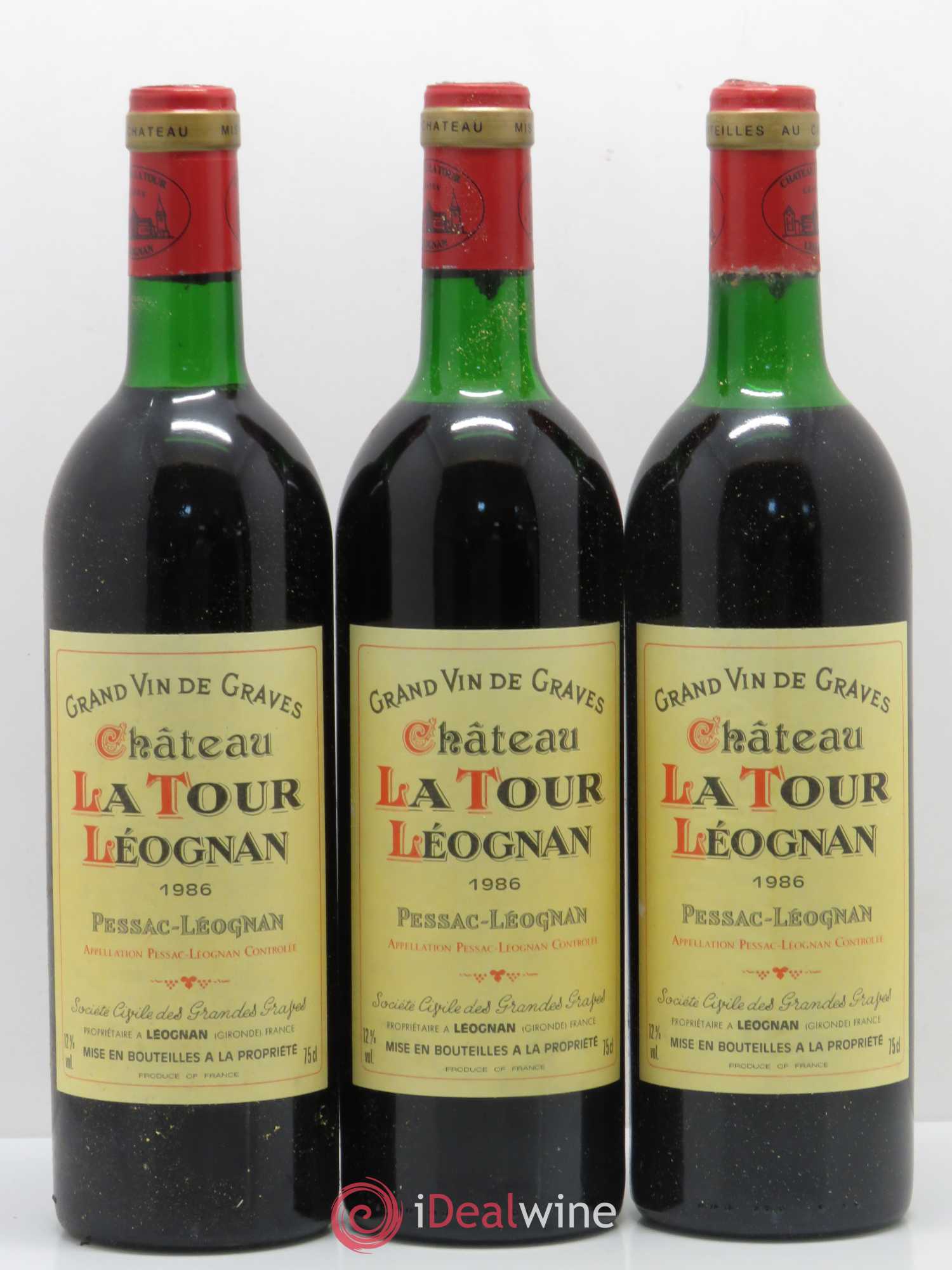Château Tour Léognan 1986 - Lot de 12 bouteilles - 4