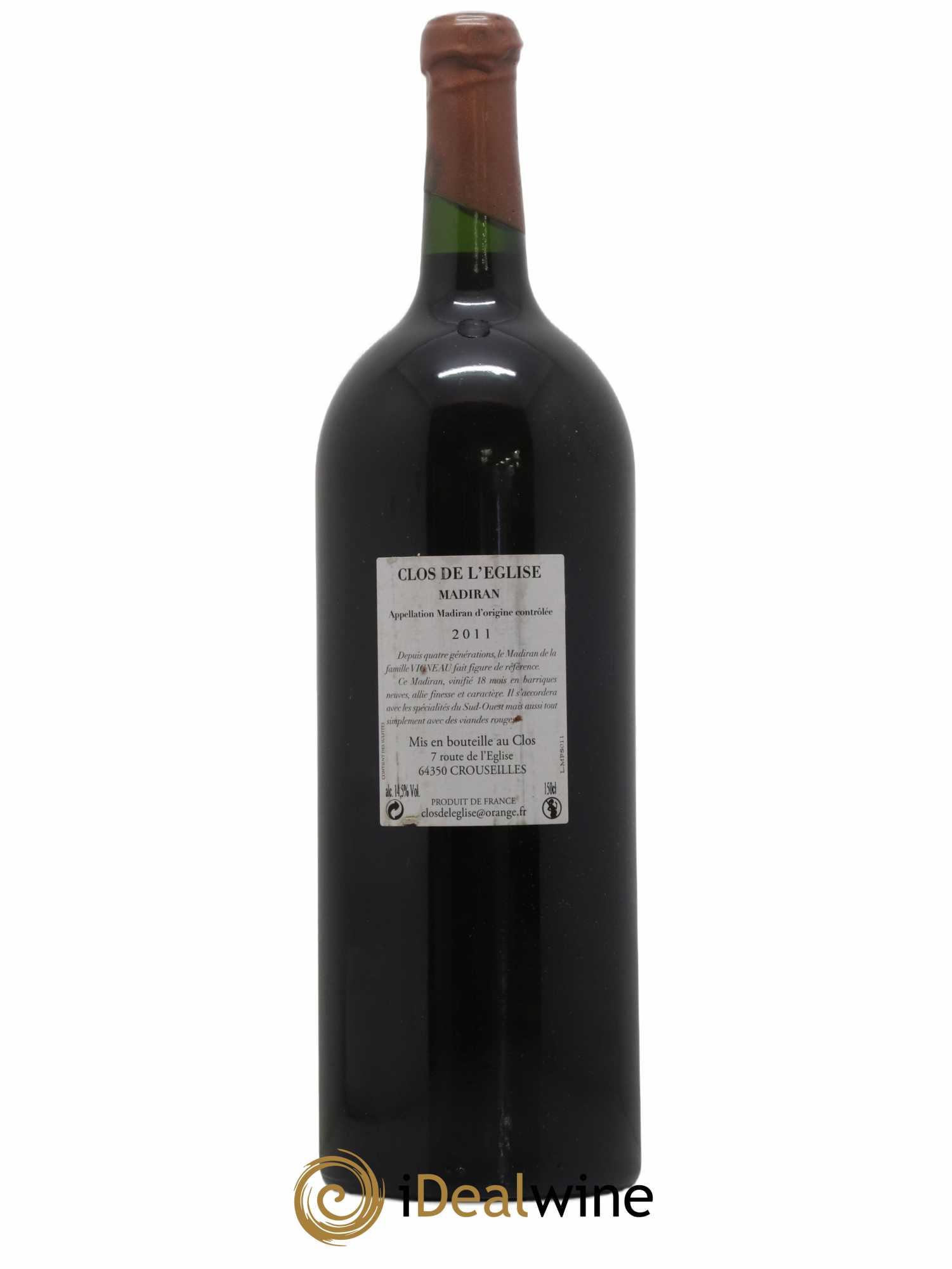 Madiran Pur Sang  Clos de l'eglise 2011 - Lot de 1 magnum - 1