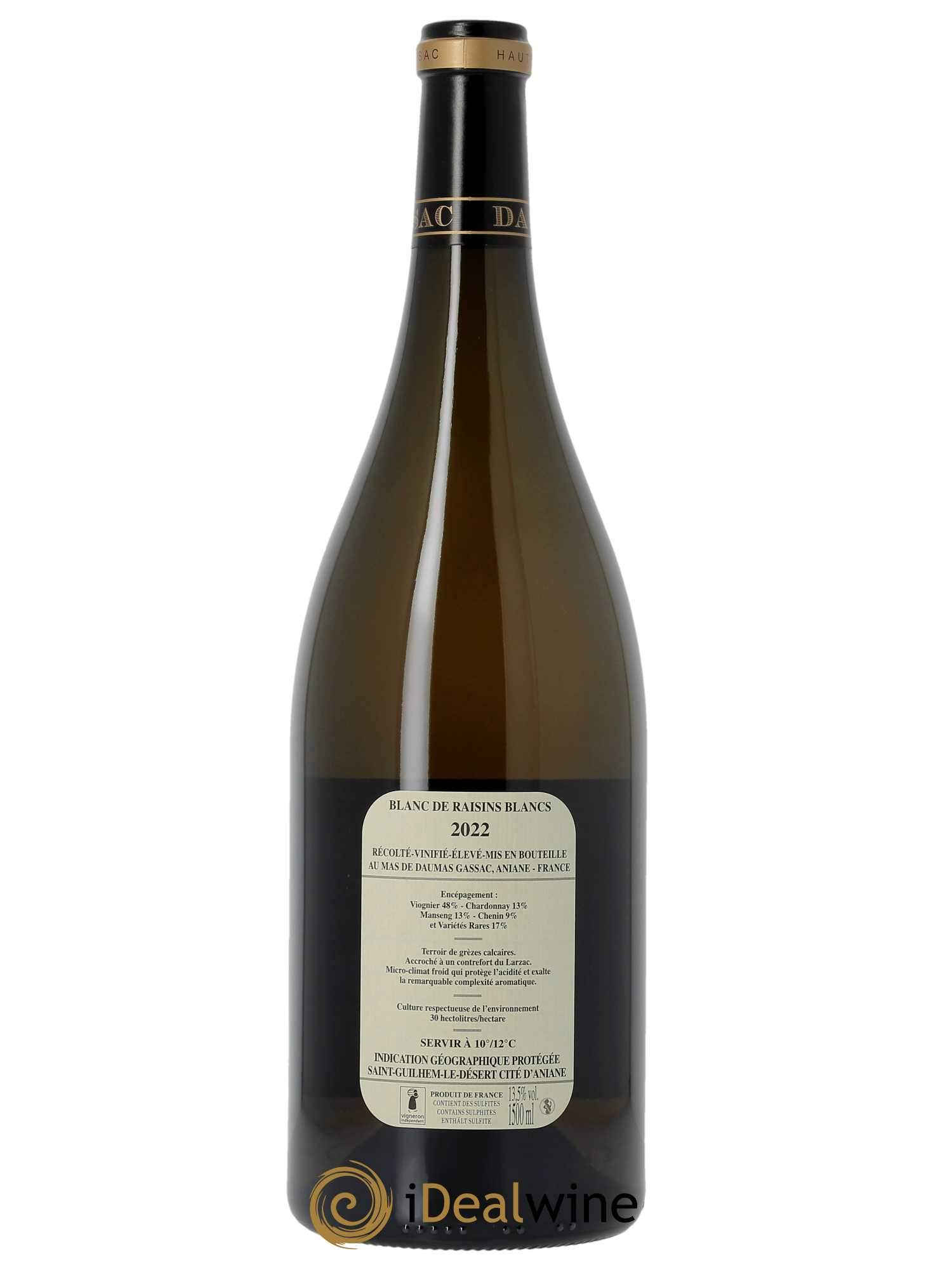 Saint-Guilhem-le-Désert - Cité d'Aniane Mas Daumas Gassac Famille Guibert de La Vaissière 2022 - Lot de 1 magnum - 1