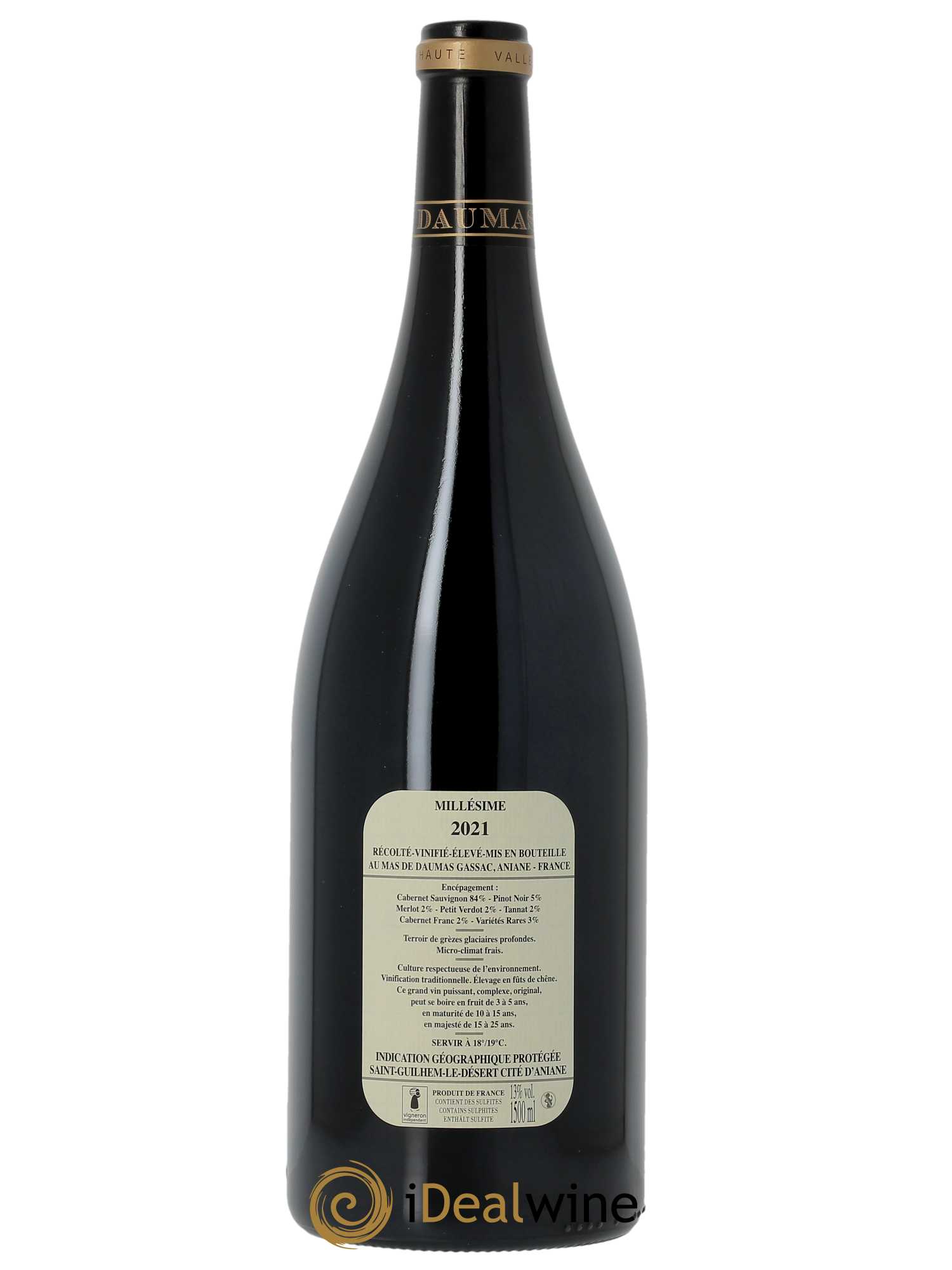 Saint-Guilhem-le-Désert - Cité d'Aniane Mas Daumas Gassac Famille Guibert de La Vaissière 2021 - Lot de 1 magnum - 1