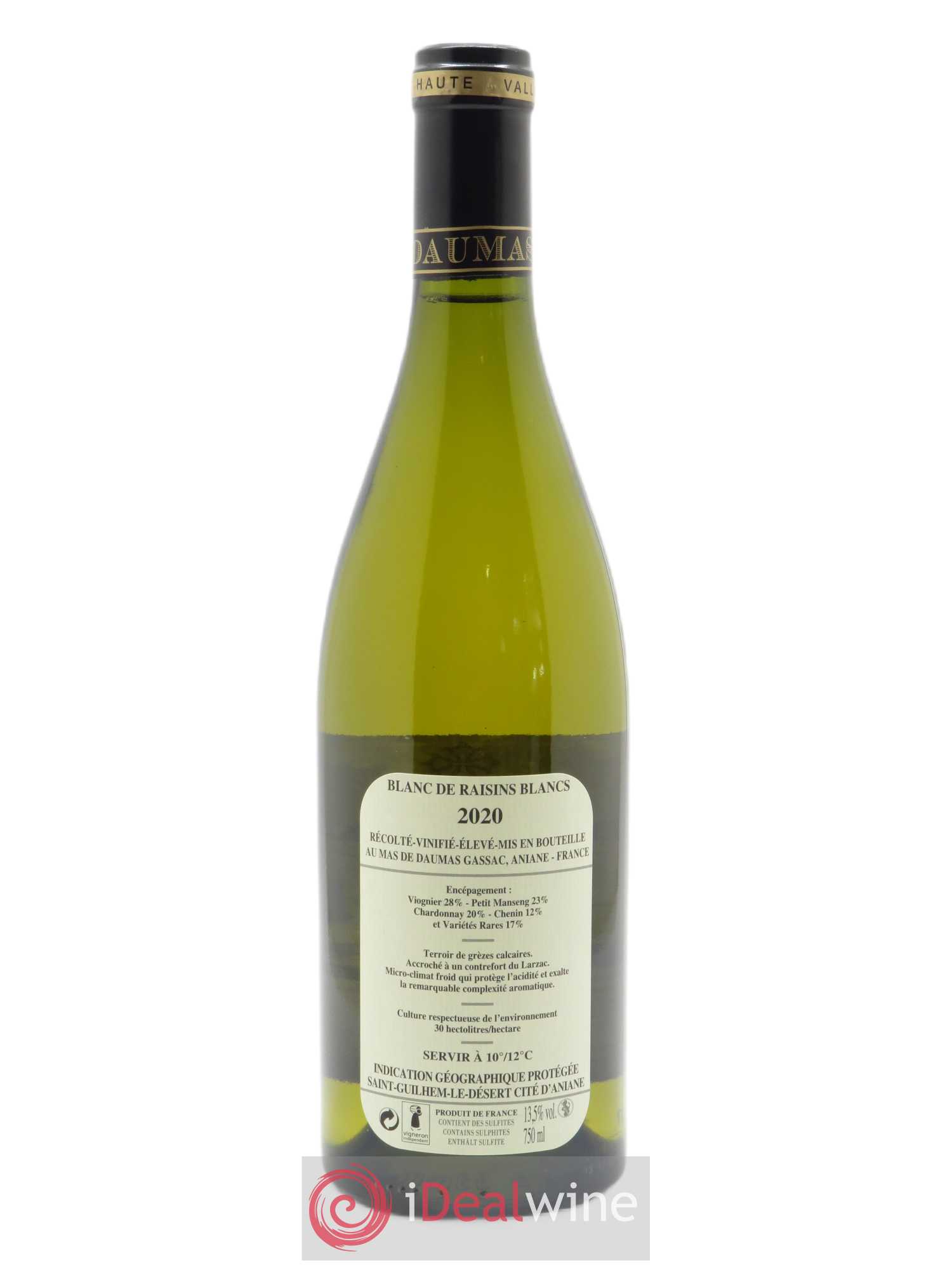 Saint-Guilhem-le-Désert - Cité d'Aniane Mas Daumas Gassac Famille Guibert de La Vaissière 2020 - Lot de 1 bouteille - 1