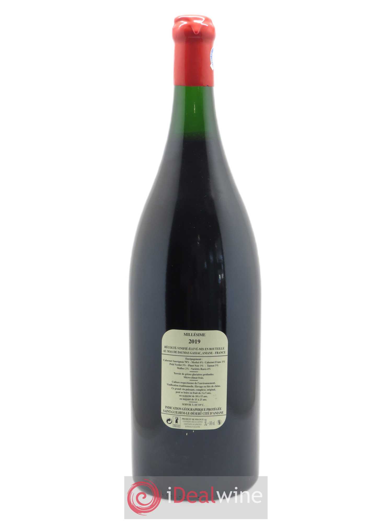 Saint-Guilhem-le-Désert - Cité d'Aniane Mas Daumas Gassac Famille Guibert de La Vaissière 2019 - Lot de 1 double magnum - 1