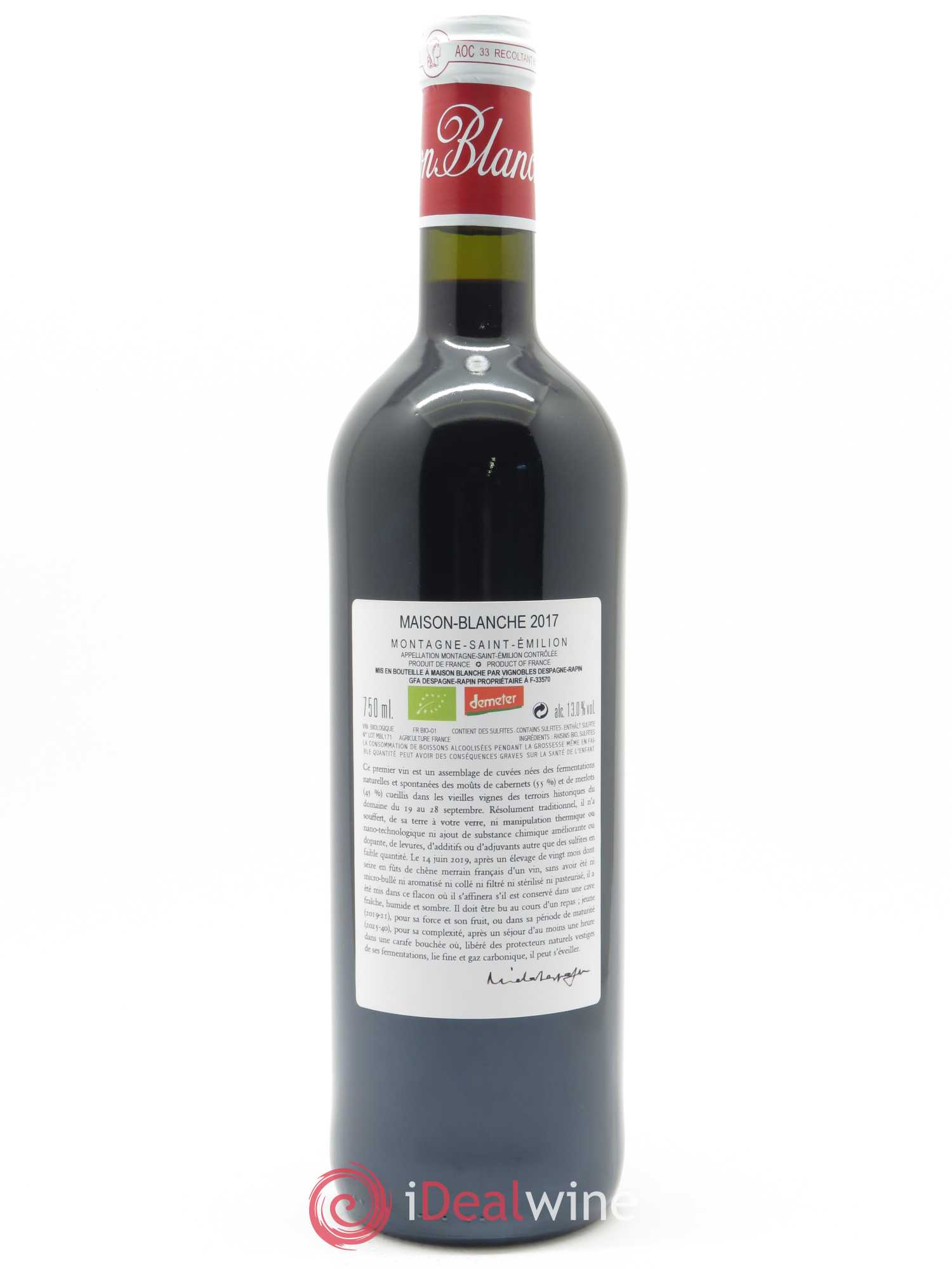 Château Maison Blanche 2017 - Lot de 1 bouteille - 1