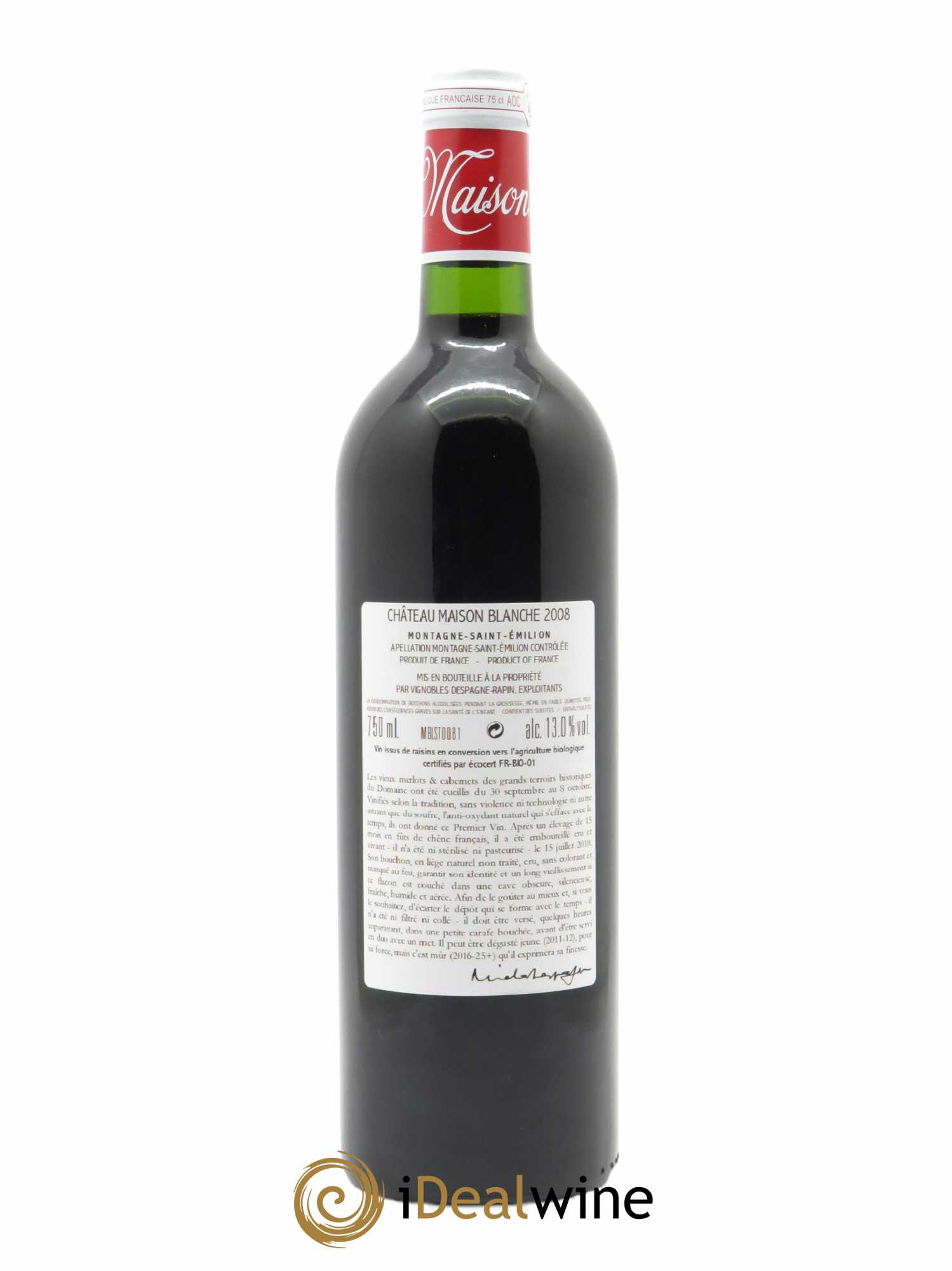 Château Maison Blanche 2008 - Lot of 1 bottle - 1