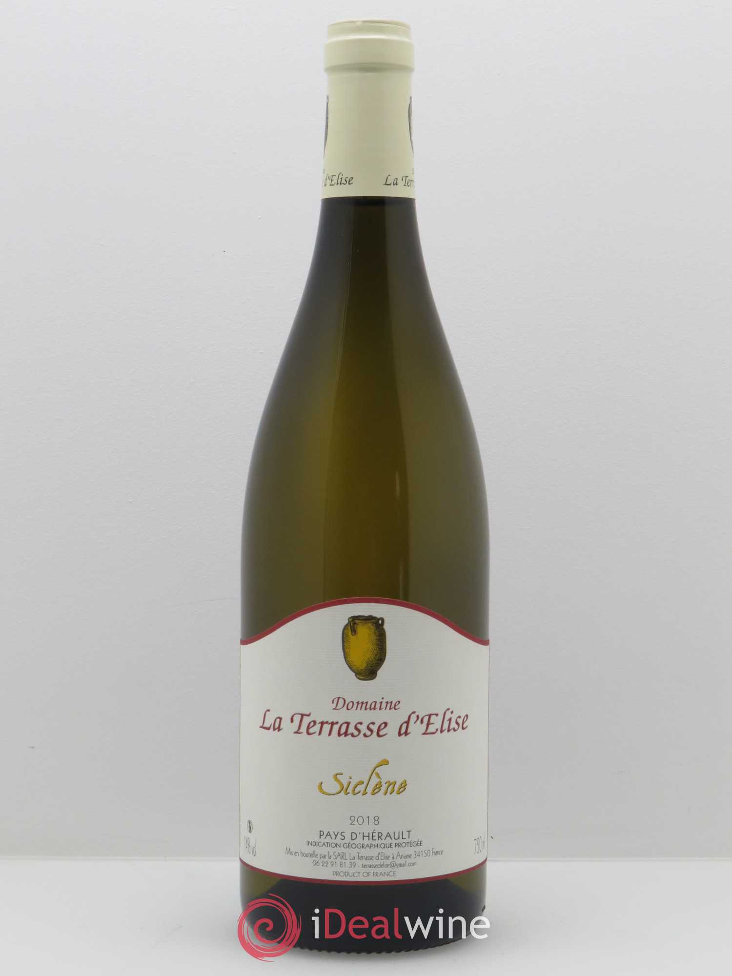 Pays d'Hérault Siclène Terrasse d'Elise (Domaine de la) 2018 - Lot de 1 bouteille - 0