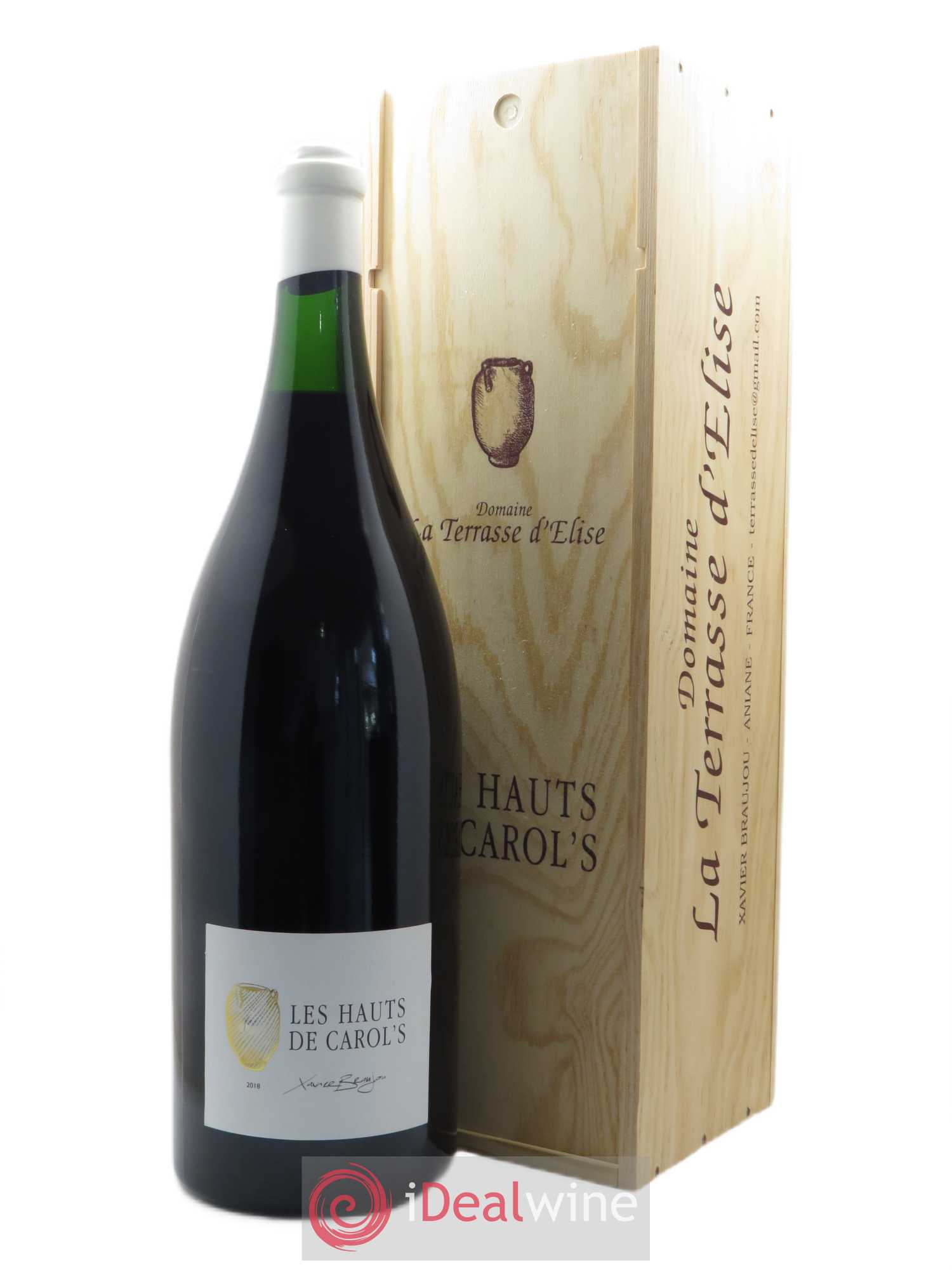 Pays d'Hérault Les Hauts de Carol's Terrasse d'Elise (Domaine de la) 2018 - Lot de 1 double magnum - 0