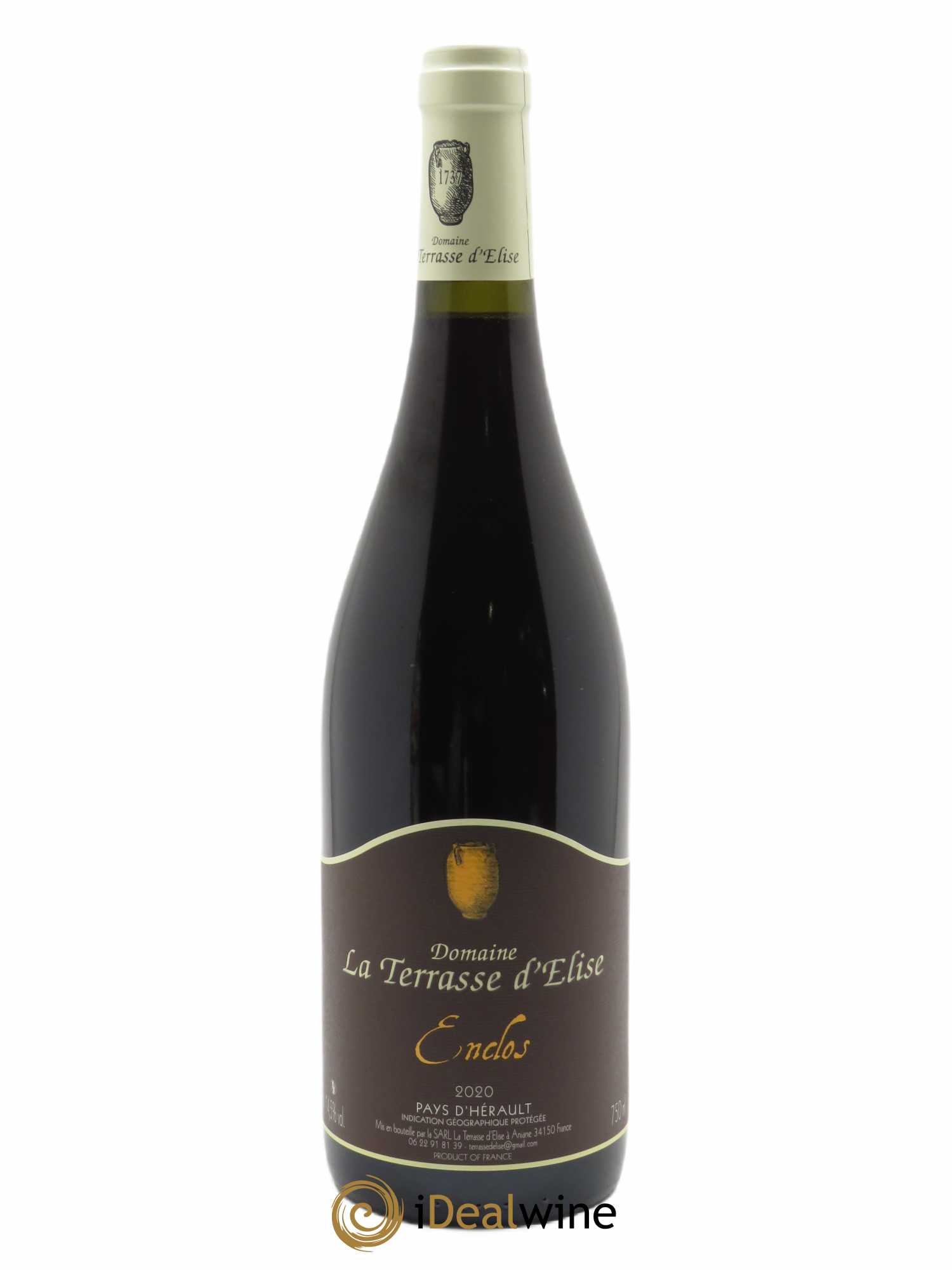 IGP Pays d'Hérault L'Enclos Terrasse d'Elise (Domaine de la) 2020 - Lot of 1 bottle - 0