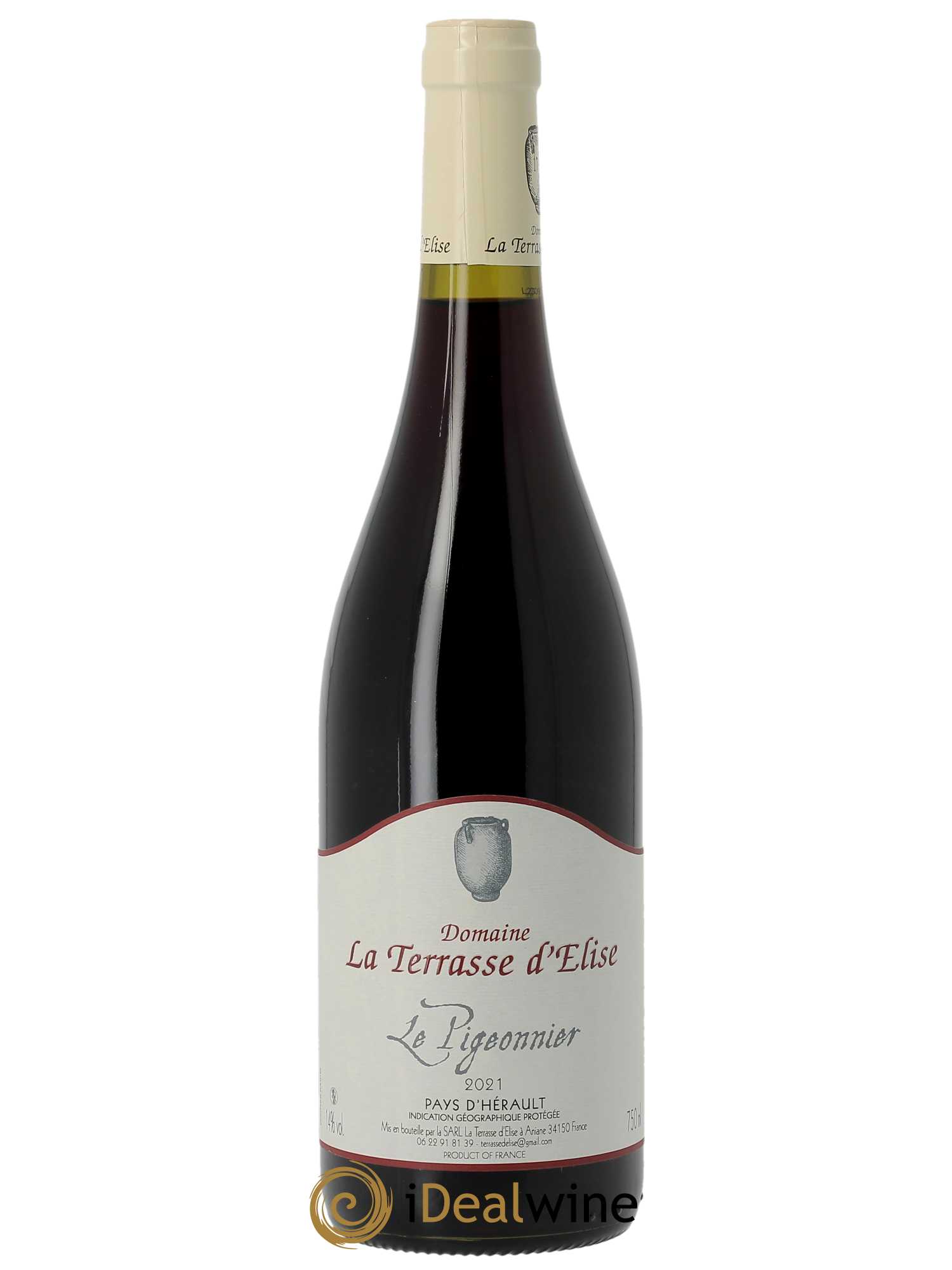 IGP Pays d'Hérault Le Pigeonnier Terrasse d'Elise (Domaine de la) 2021 - Lot of 1 bottle - 0