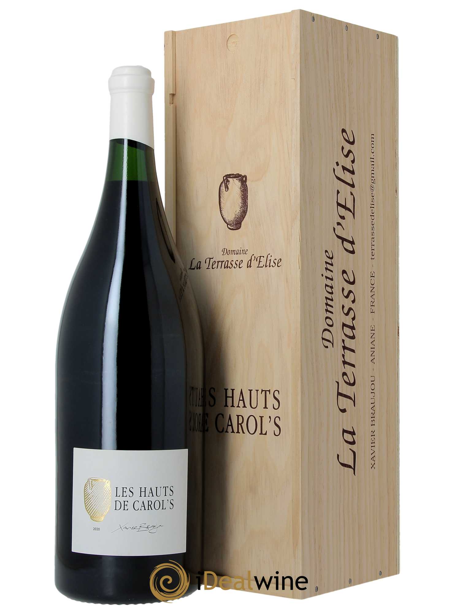 Pays d'Hérault Les Hauts de Carol's Terrasse d'Elise (Domaine de la) 2020 - Lot de 1 jeroboam - 0