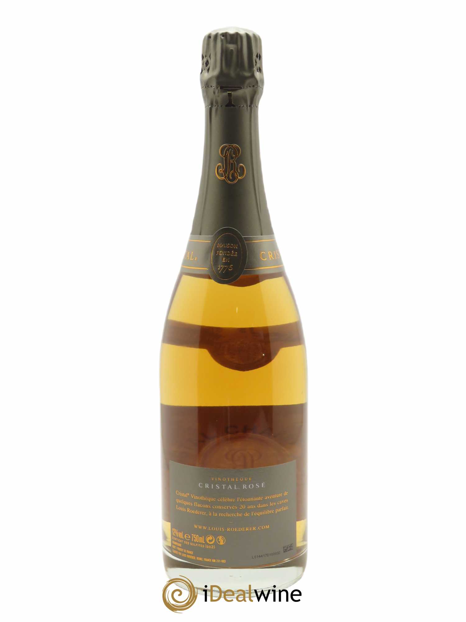 Cristal Vinothèque Louis Roederer 2000 - Lot de 1 bouteille - 2