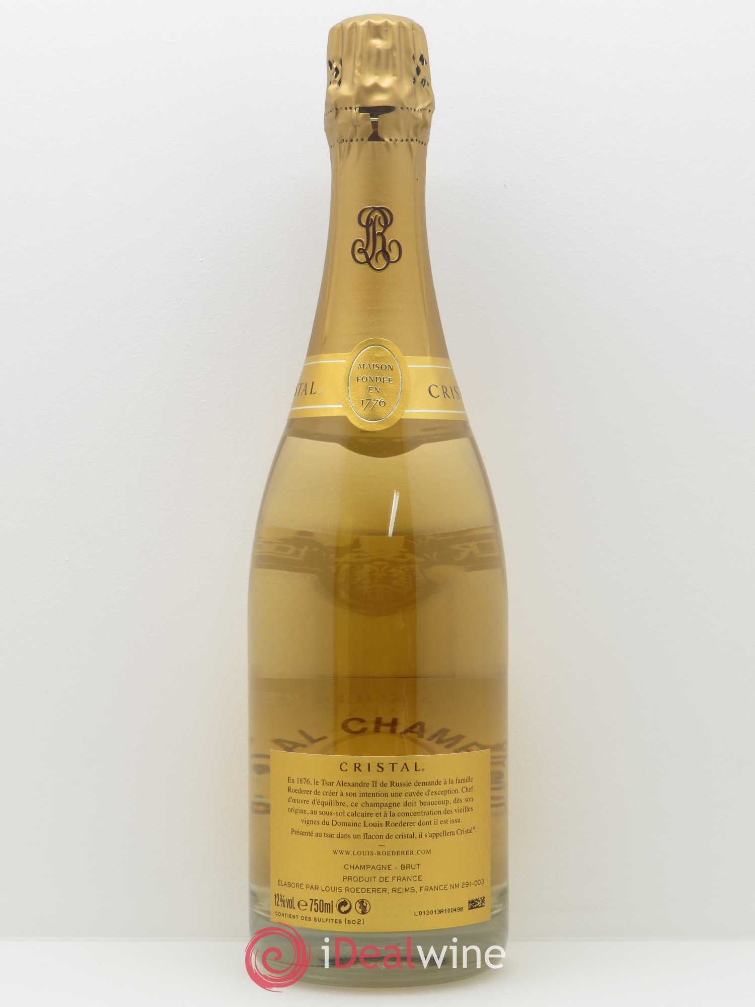 Cristal Louis Roederer Coffret 2008 - Lot de 1 bouteille - 1
