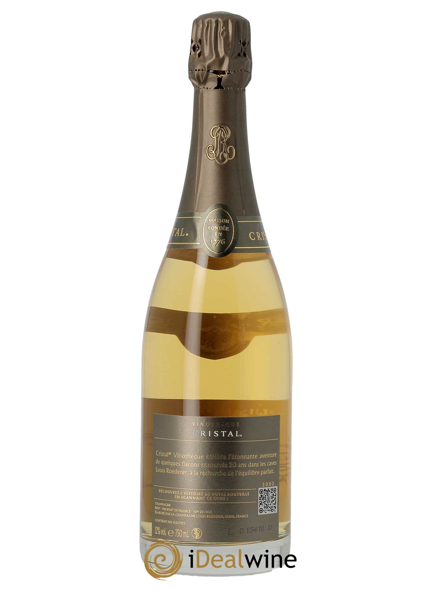 Cristal Vinothèque Louis Roederer 2002 - Lot de 1 bouteille - 2