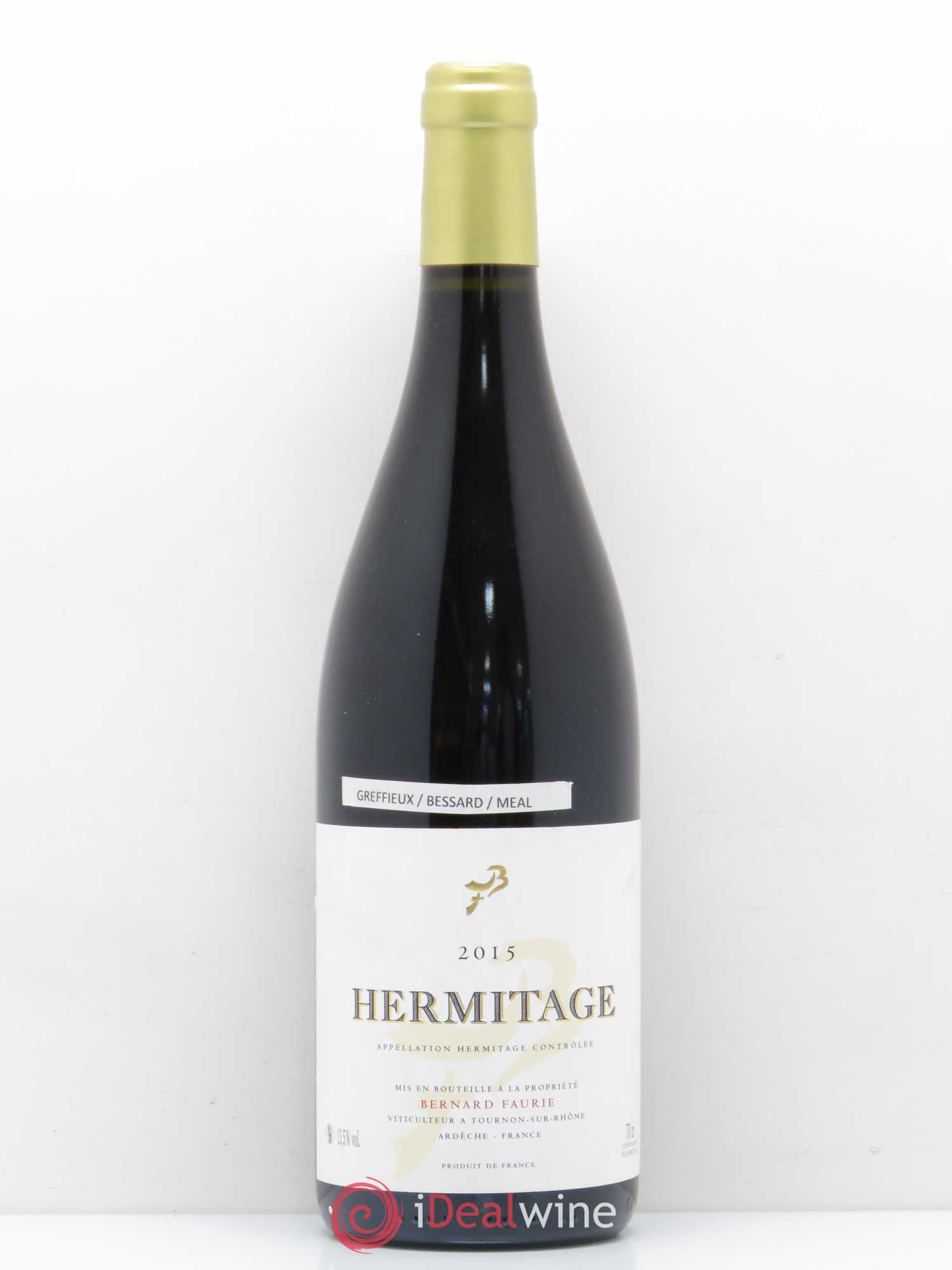 Hermitage Greffieux/ Bessard/ Meal Bernard Faurie 2015 - Posten von 1 Flasche - 0