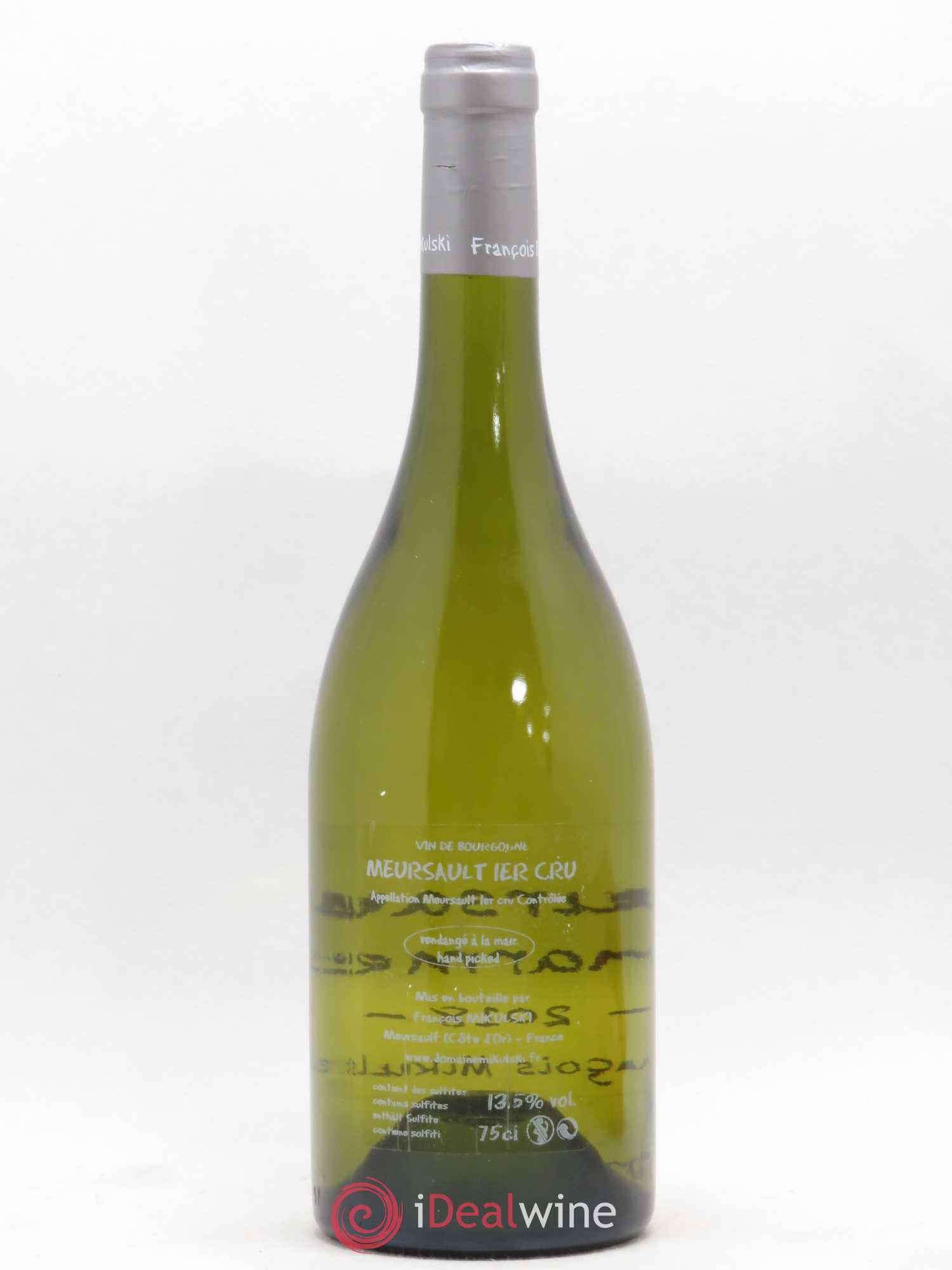 Meursault 1er Cru Charmes François Mikulski 2018 - Lot de 1 bouteille - 1