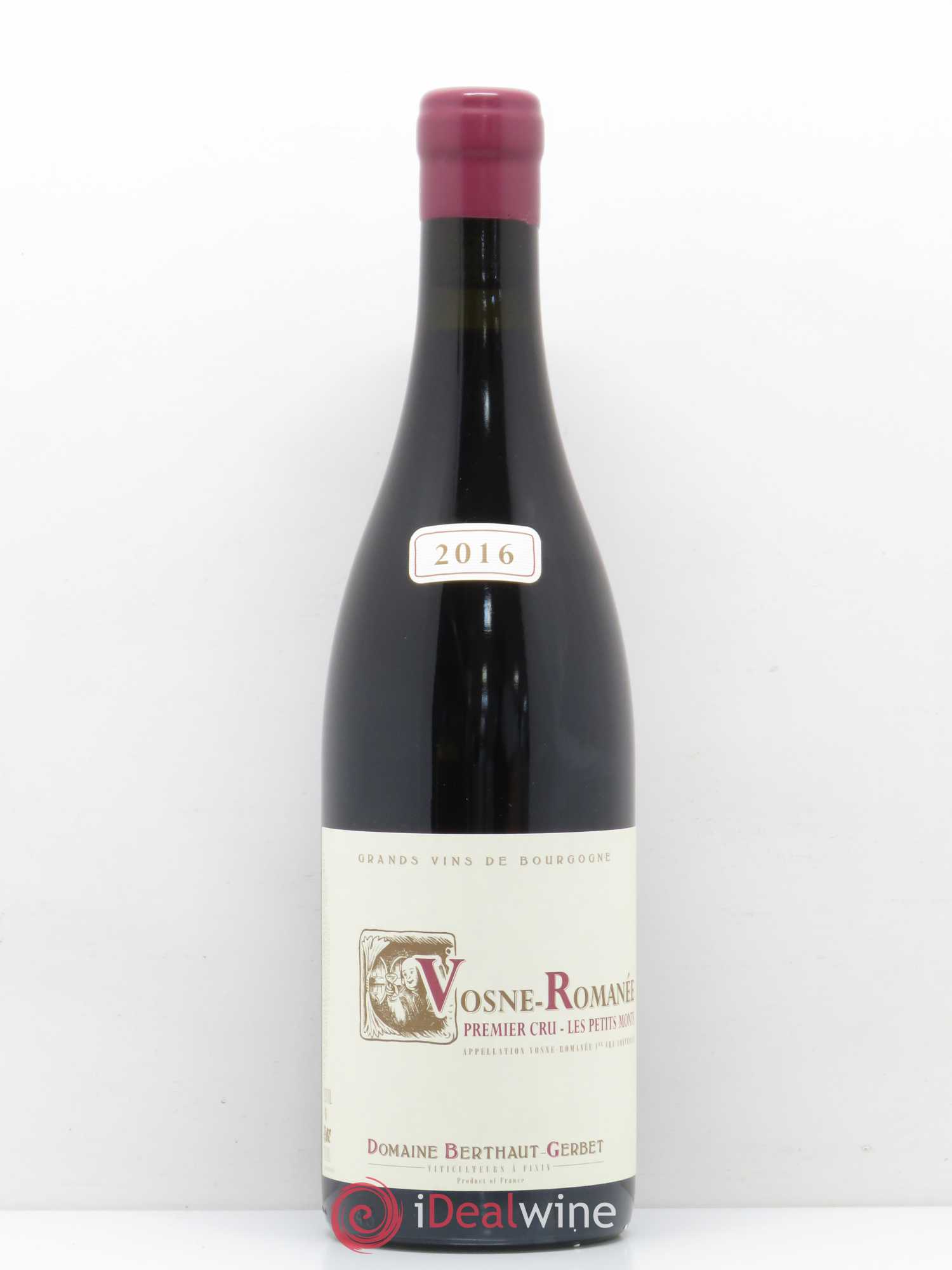 Vosne-Romanée 1er Cru Les Petits Monts Domaine Berthaut Gerbet 2016 - Posten von 1 Flasche - 0