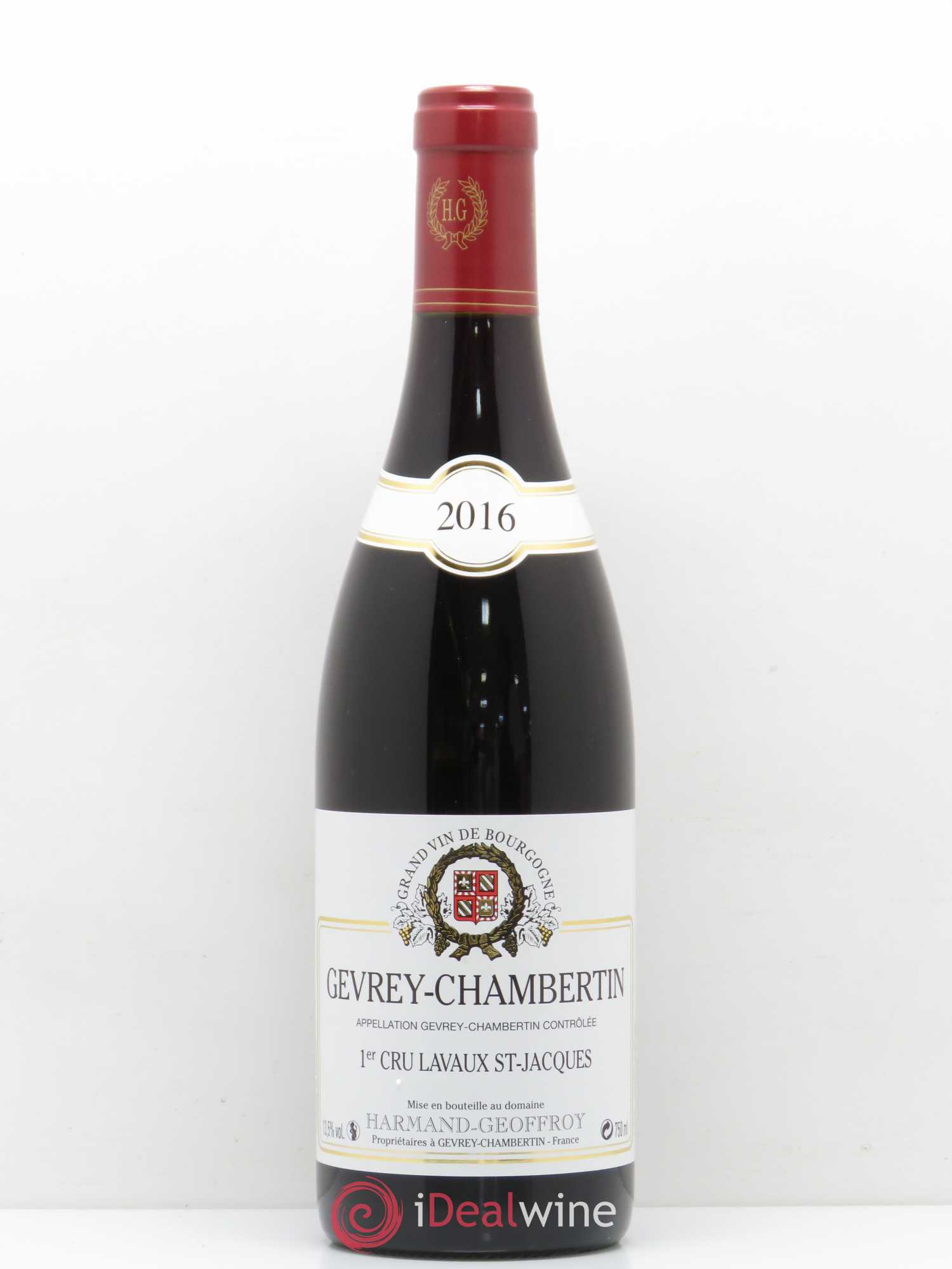 Gevrey-Chambertin 1er Cru Lavaux Saint Jacques Domaine Harmand Geoffroy 2016 - Posten von 1 Flasche - 0