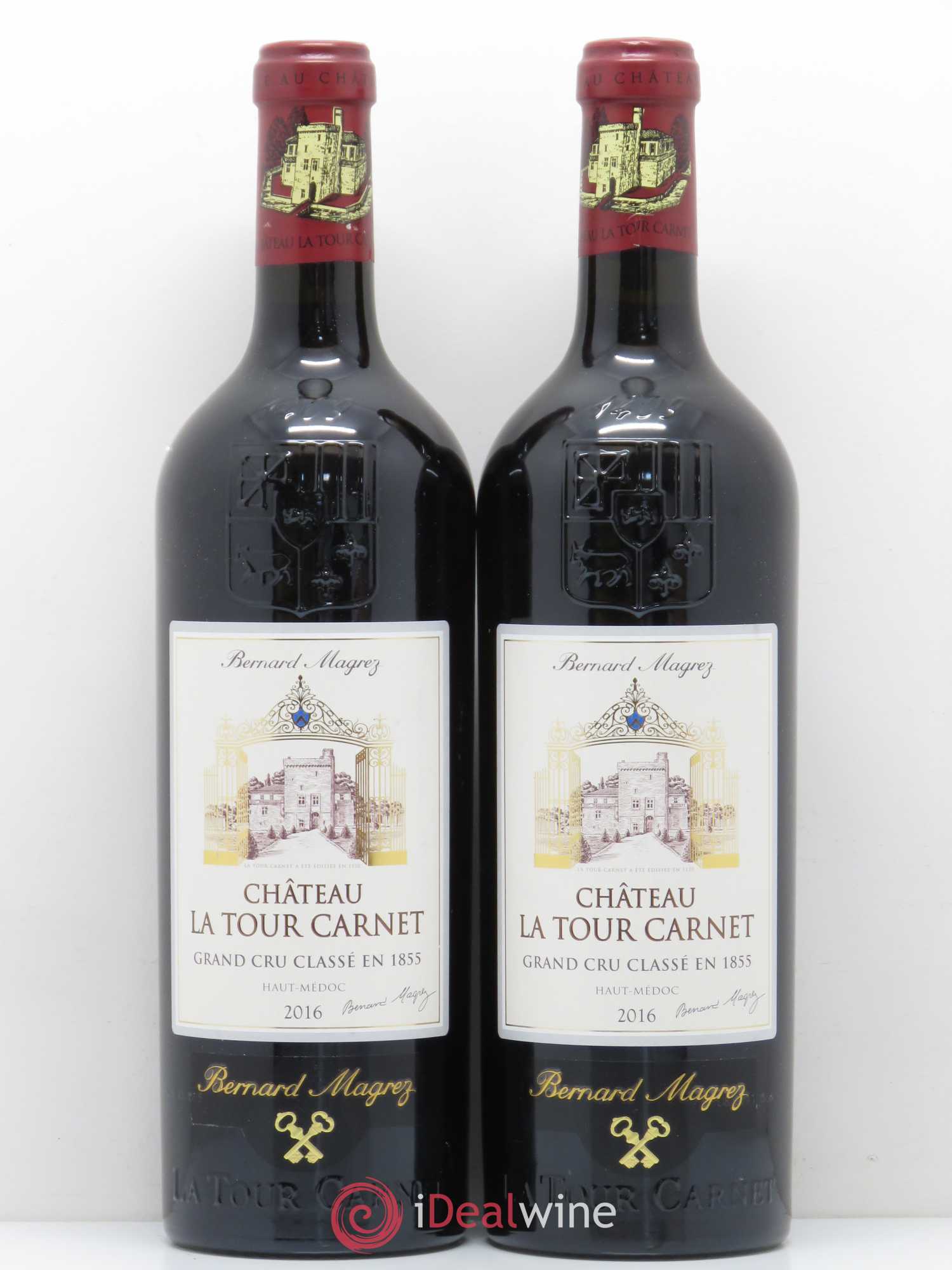 Château la Tour Carnet 4ème Grand Cru Classé 2016 - Lot de 2 bouteilles - 0