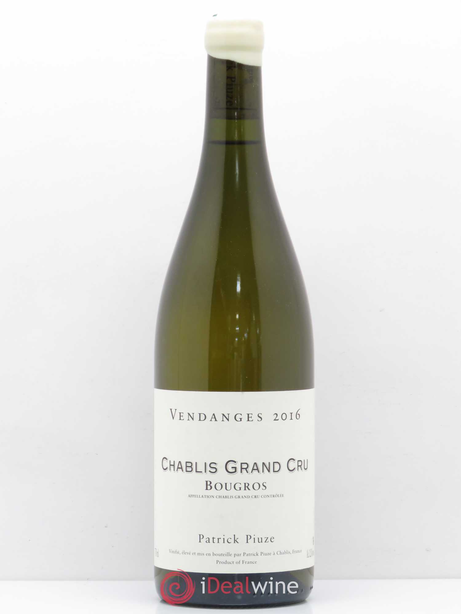 Chablis Grand Cru Bougros Patrick Piuze 2016 - Posten von 1 Flasche - 0
