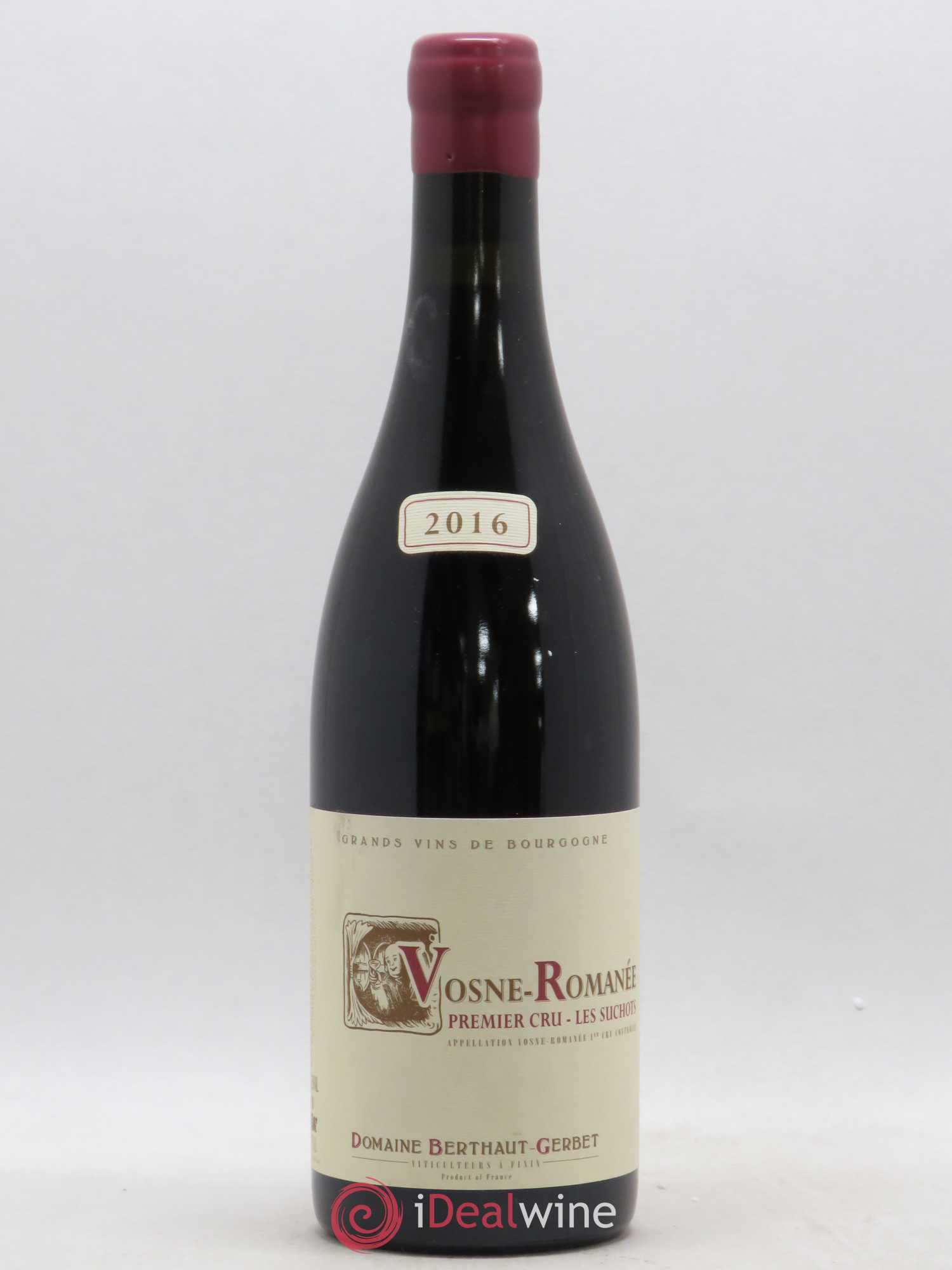 Vosne-Romanée 1er Cru Les Suchots Domaine Berthaut-Gerbet 2016 - Posten von 1 Flasche - 0