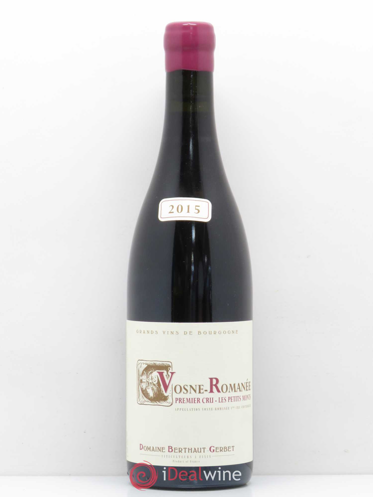 Vosne-Romanée 1er Cru Les Petits Monts Domaine Berthaut Gerbet 2015 - Posten von 1 Flasche - 0