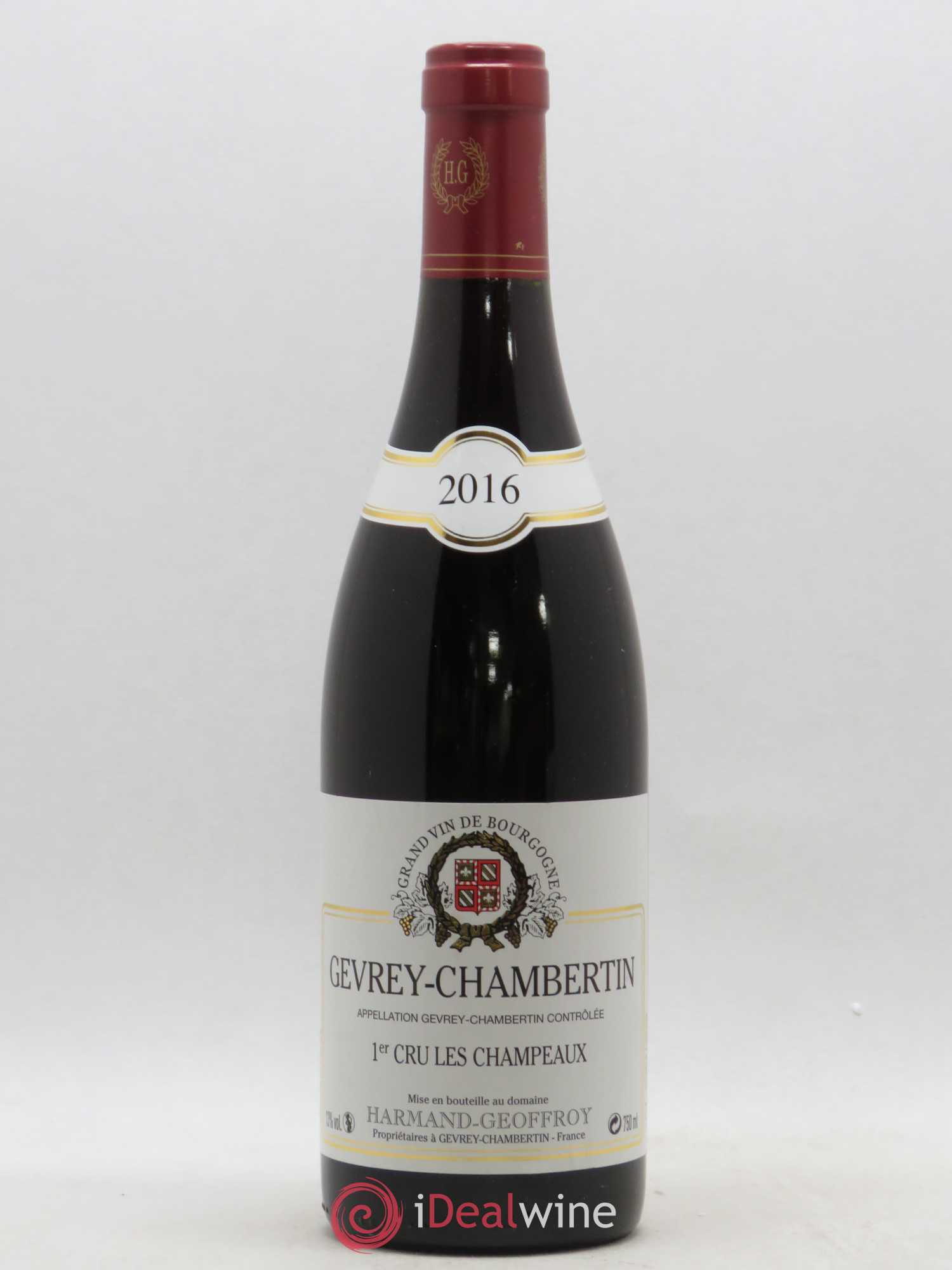 Gevrey-Chambertin 1er Cru Les Champeaux Domaine Harmand-Geoffroy 2016 - Posten von 1 Flasche - 0