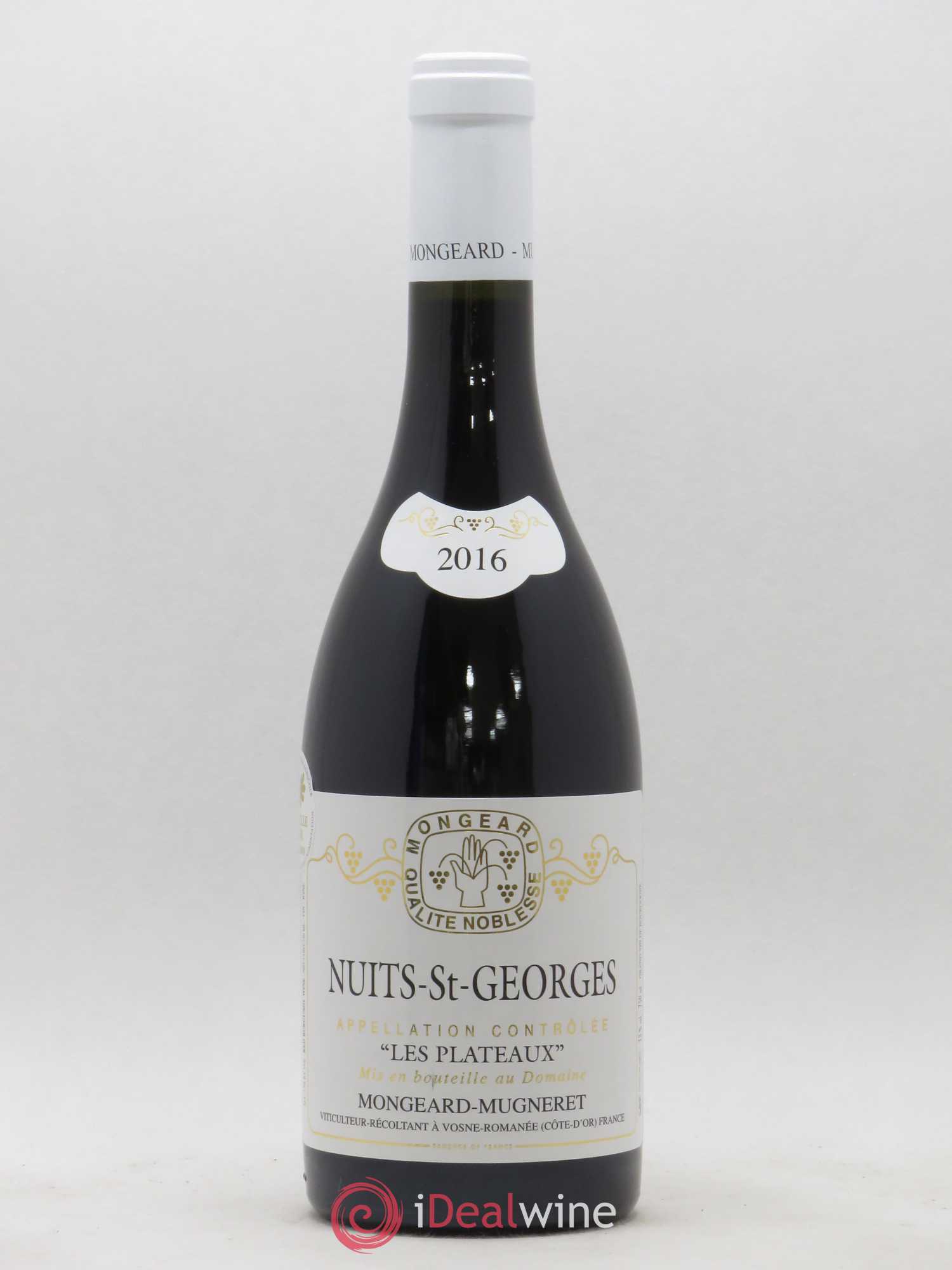 Nuits-Saint-Georges Les Plateaux Mongeard-Mugneret (Domaine) 2016 - Lot de 1 bouteille - 0