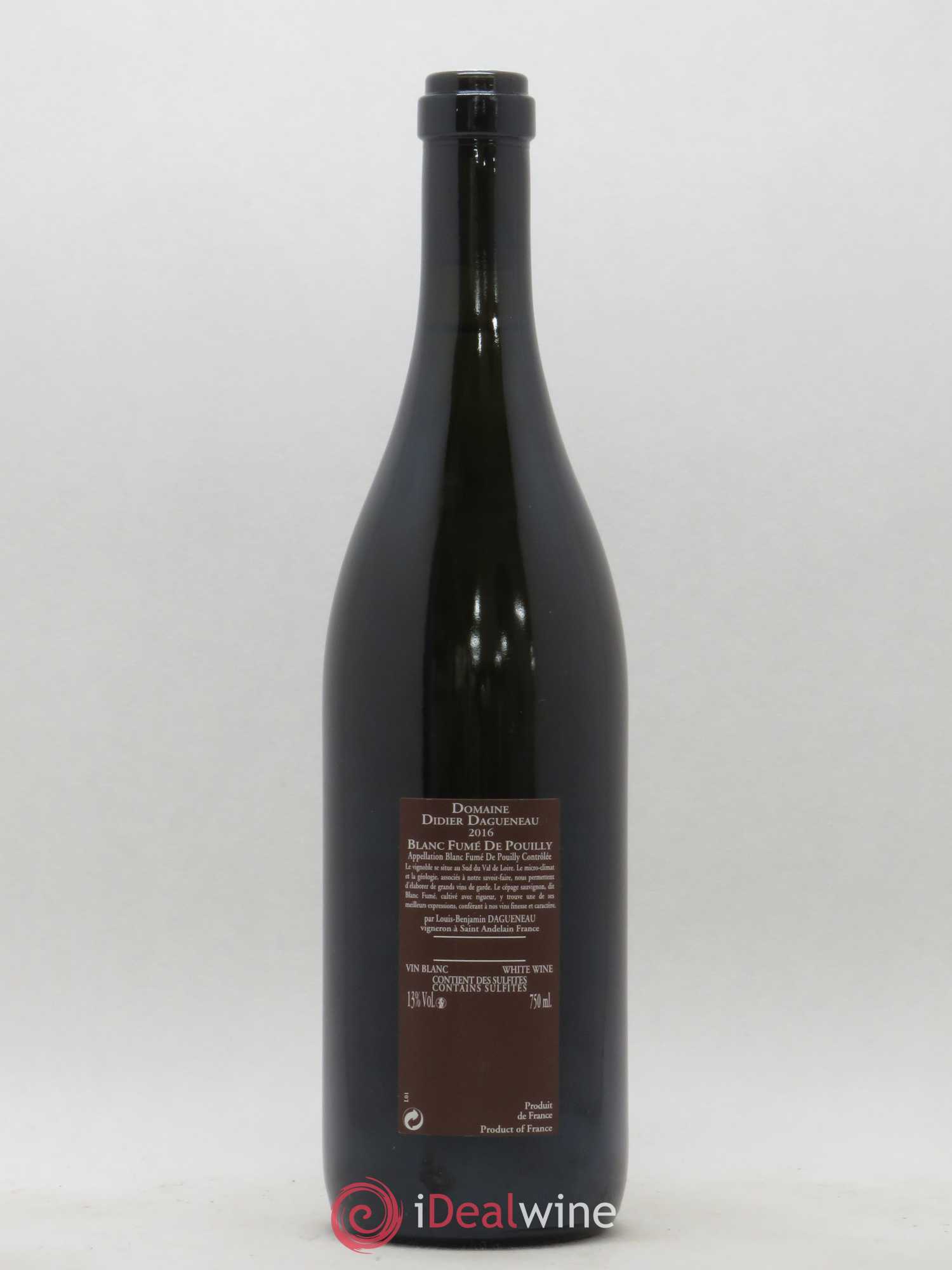 Vin de France (anciennement Pouilly-Fumé) Pur Sang Dagueneau (Domaine Didier - Louis-Benjamin) 2016 - Lot de 1 bouteille - 1