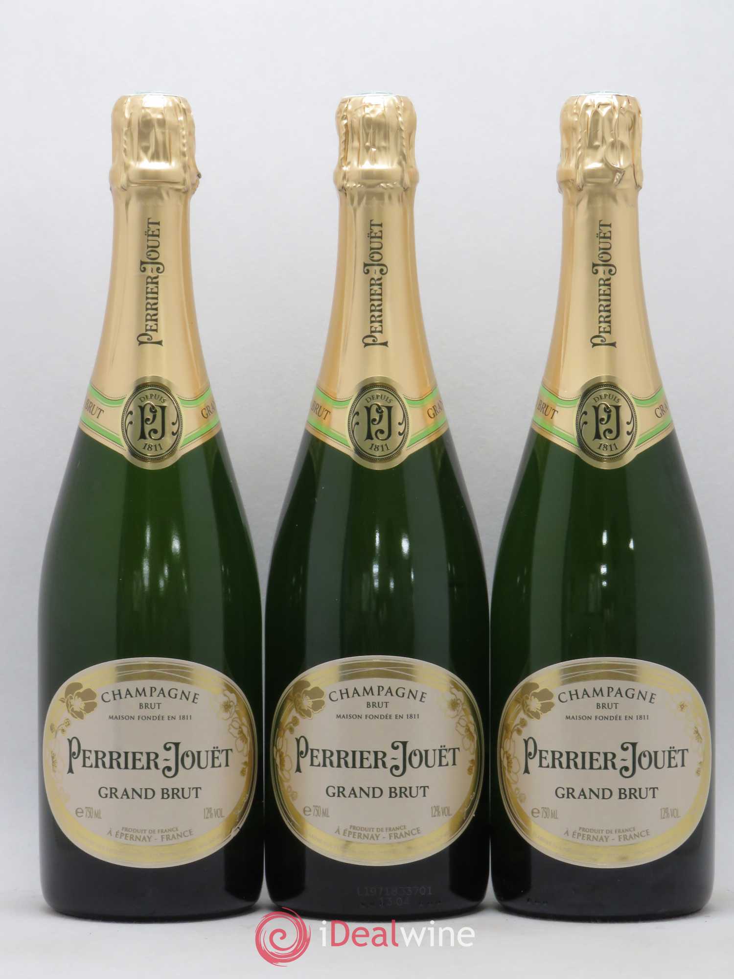 Grand Brut Perrier-Jouët - Lot de 3 bouteilles - 0