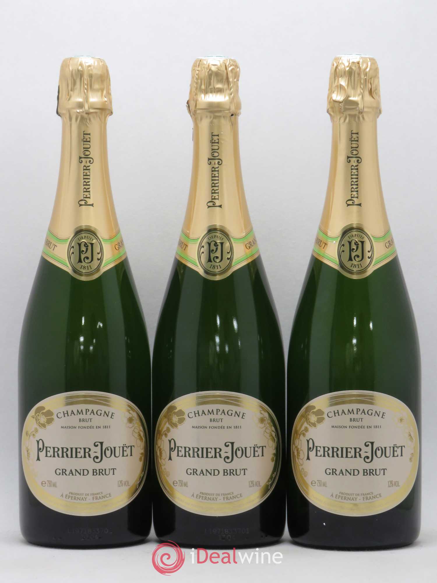 Grand Brut Perrier-Jouët - Lot de 3 bouteilles - 0
