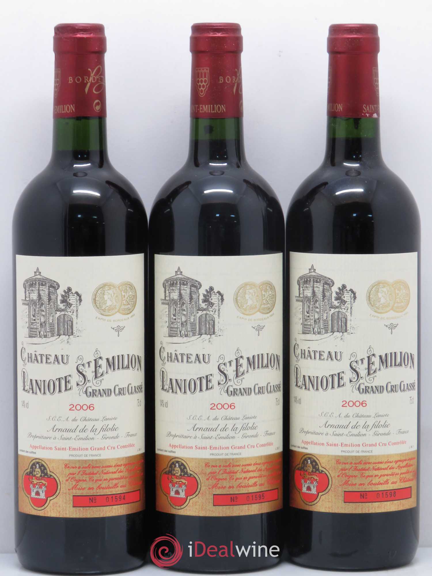 Château Laniote Grand Cru Classé (sans prix de réserve) 2006 - Lot de 12 bouteilles - 1