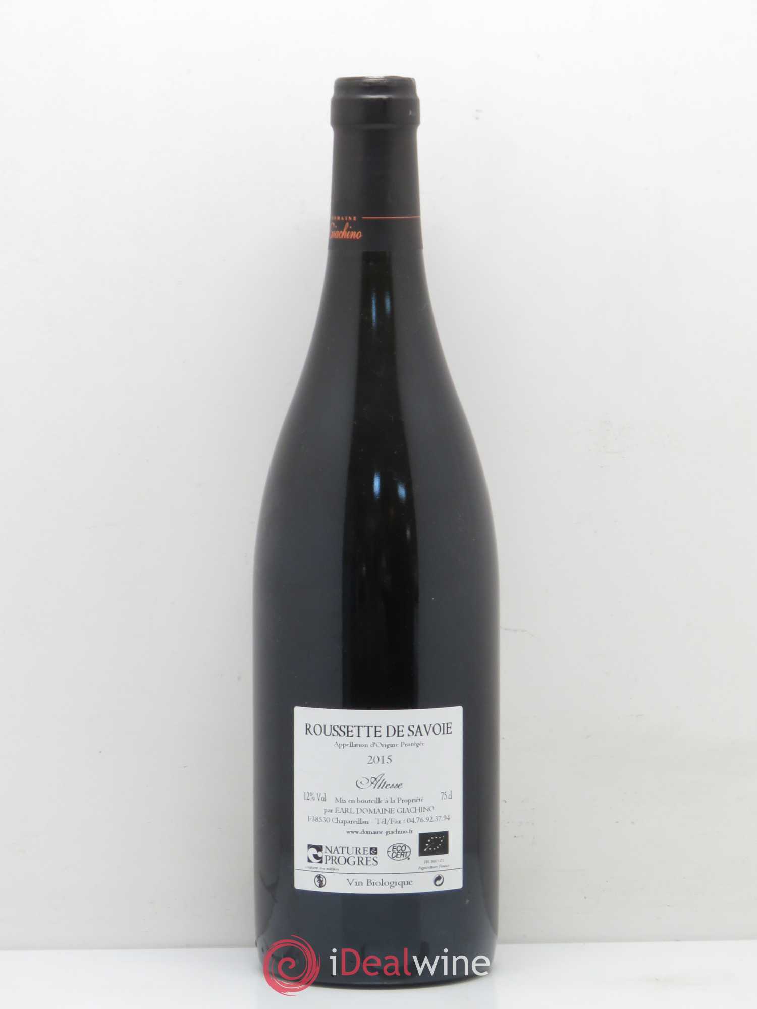 Vin de Savoie Altesse Giachino  (sans prix de réserve) 2015 - Lot de 1 bouteille - 1