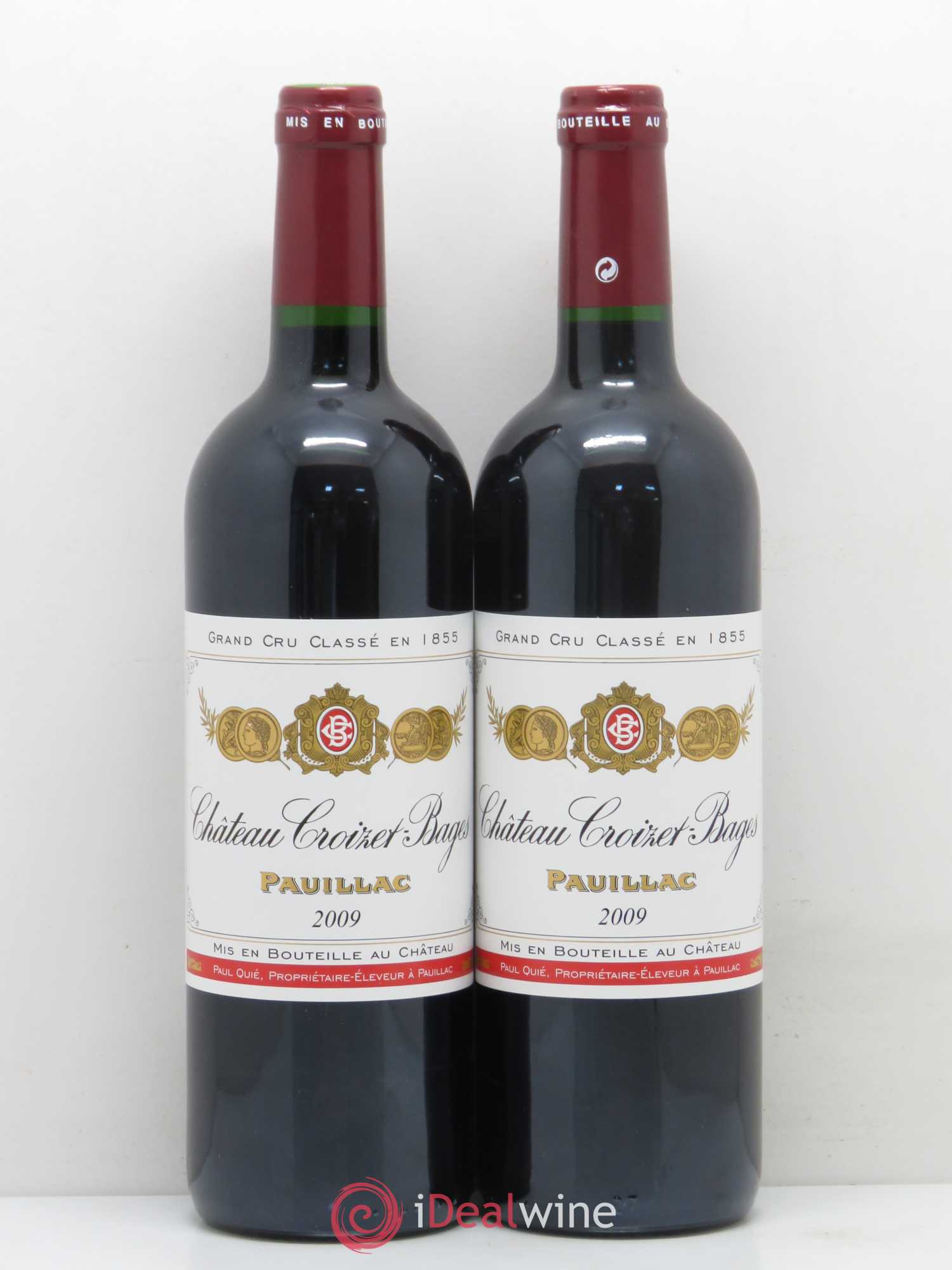 Château Croizet Bages 5ème Grand Cru Classé (sans prix de réserve) 2009 - Lot de 2 bouteilles - 0