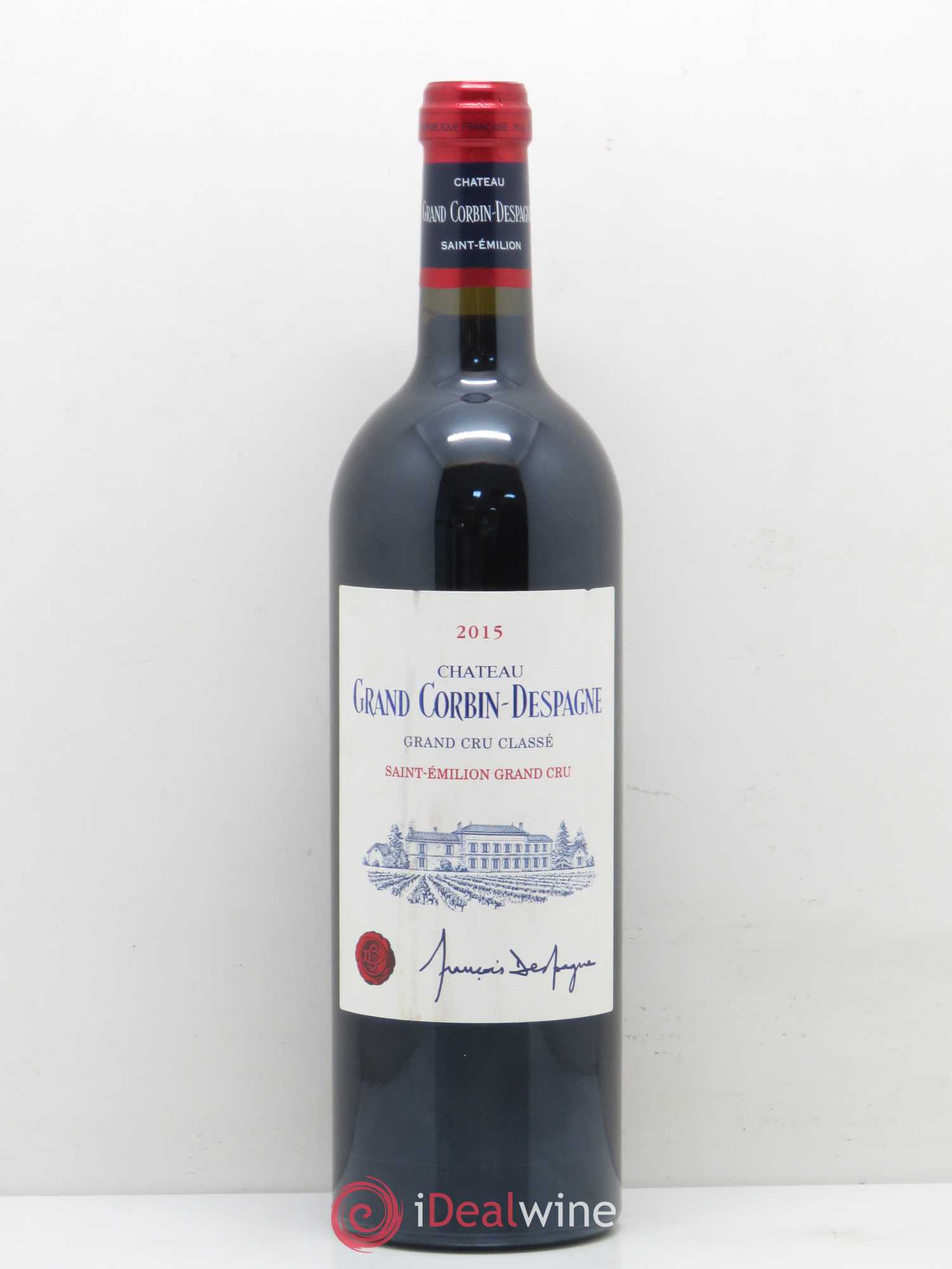 Château Grand Corbin Despagne Grand Cru Classé (sans prix de réserve) 2015 - Lot de 1 bouteille - 0